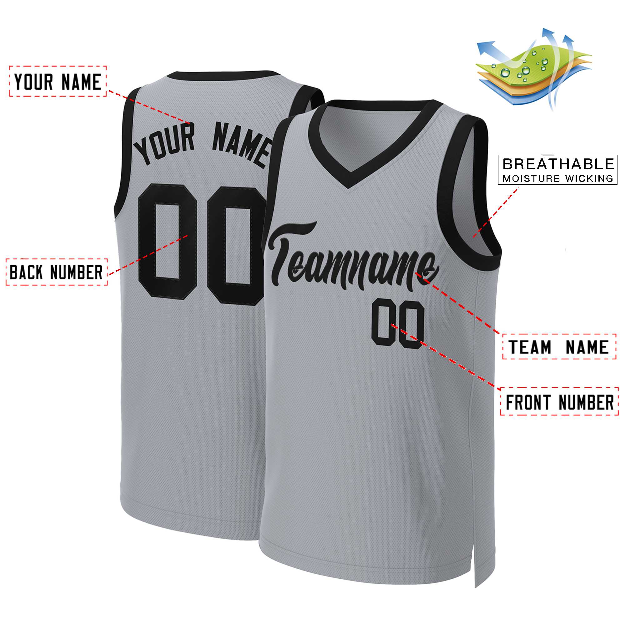 Custom White Red Classic Tops Basketball Jersey | KXKSHOP