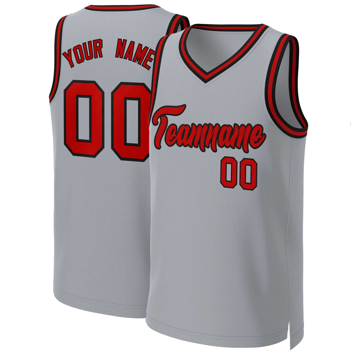 Custom White Red Classic Tops Basketball Jersey | KXKSHOP