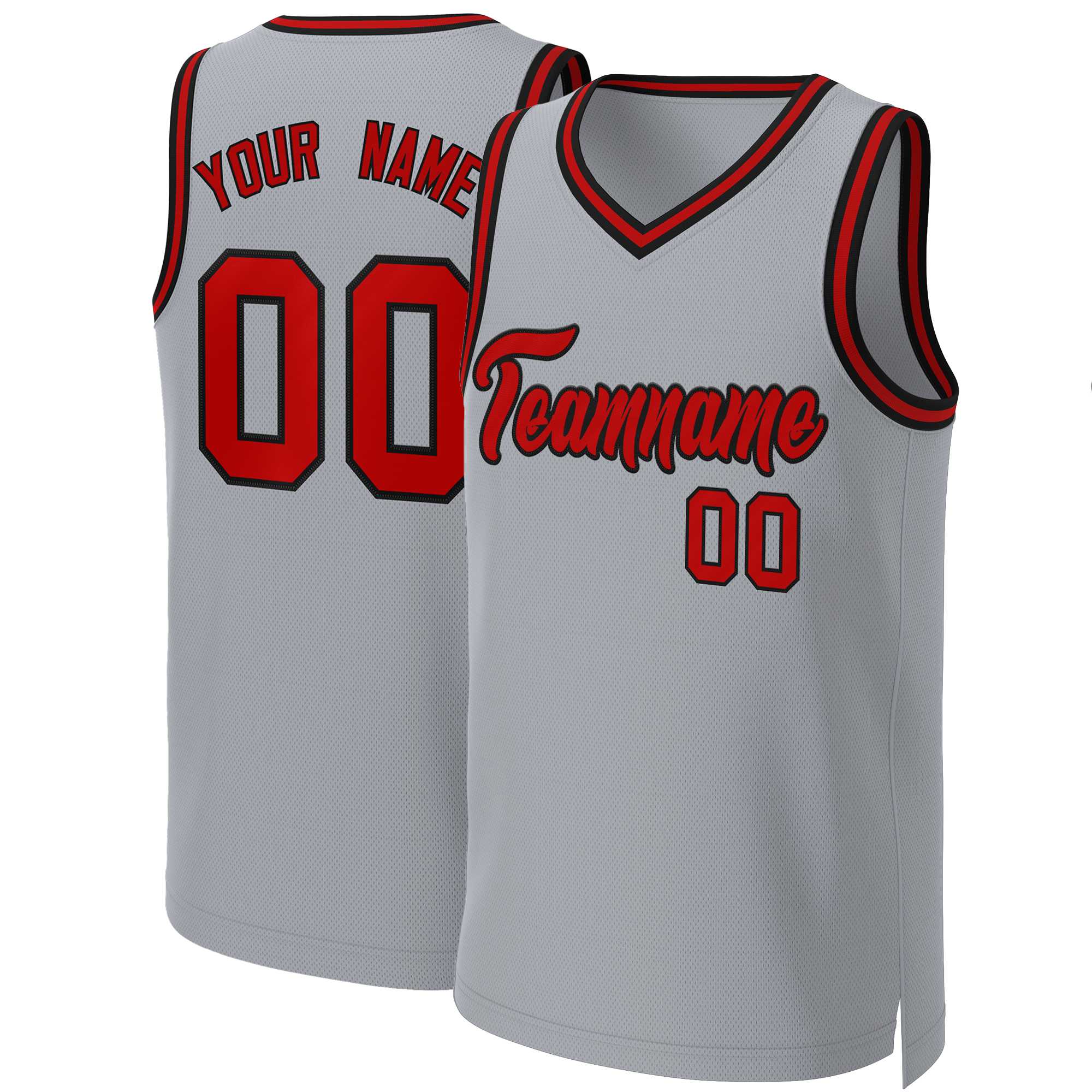 Custom White Red Classic Tops Basketball Jersey | KXKSHOP