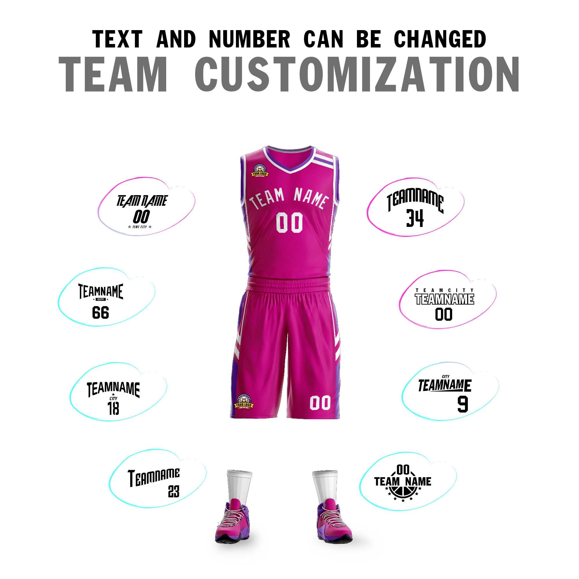 Custom Red White Classic Kits Mesh Basketball Jersey