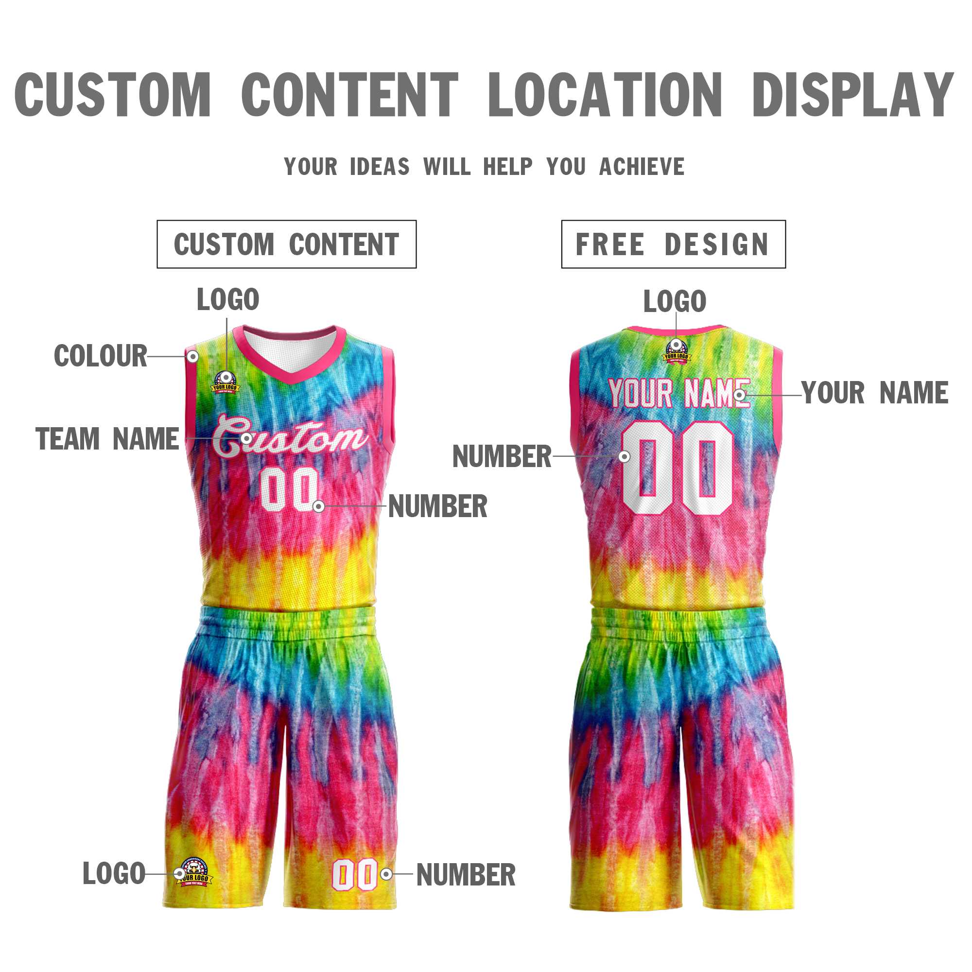 Custom Pink White-Pink Graffiti Pattern Kits Mesh Basketball Jersey