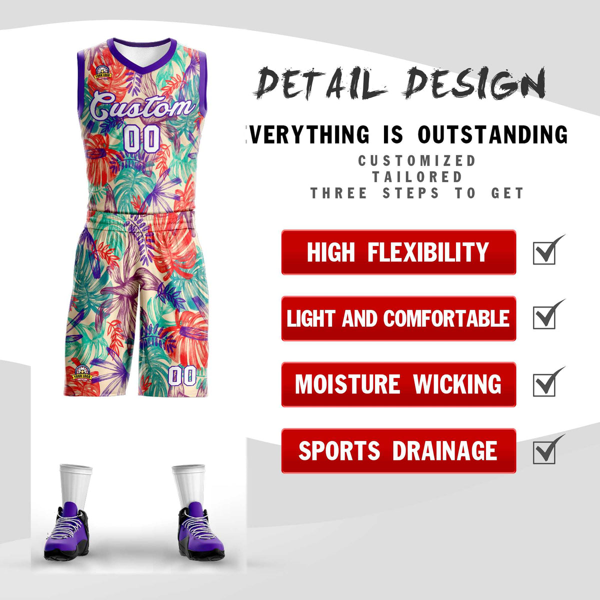 Custom Green White-Purple Graffiti Pattern Kits Mesh Basketball Jersey