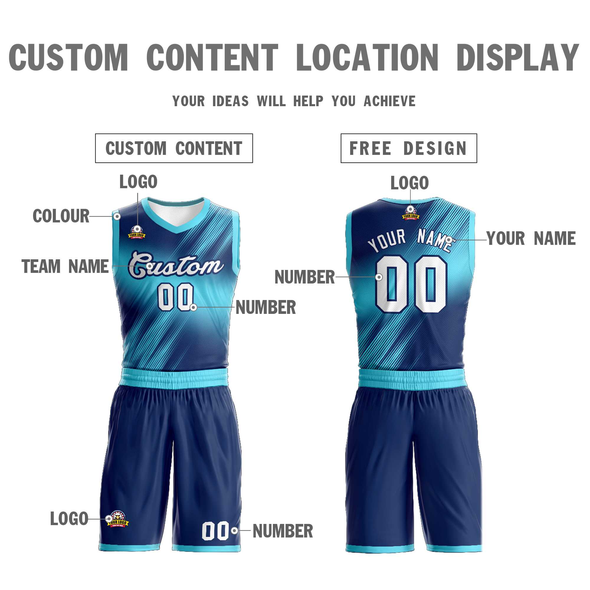 Custom Navy White-Navy Gradient Fashion Kits Slash Basketball Jersey