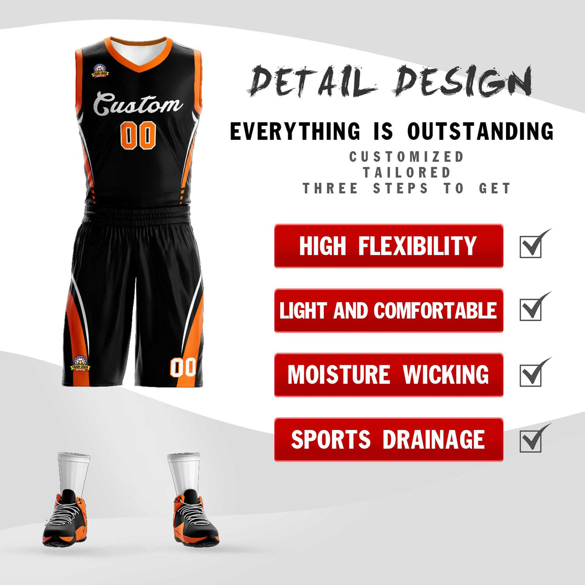 Custom Black White Classic Kits Mesh Basketball Jersey