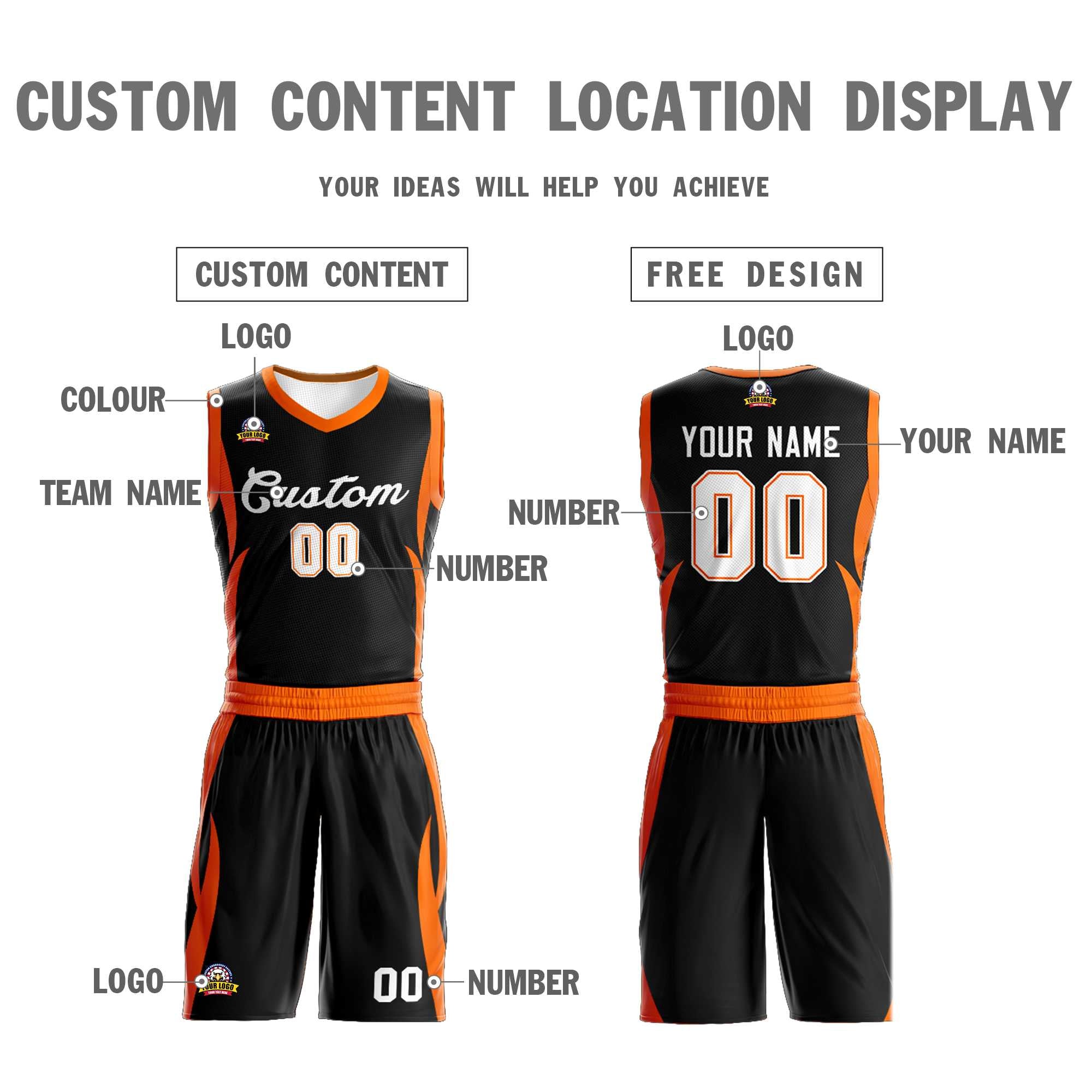 Custom Black White Classic Kits Mesh Basketball Jersey