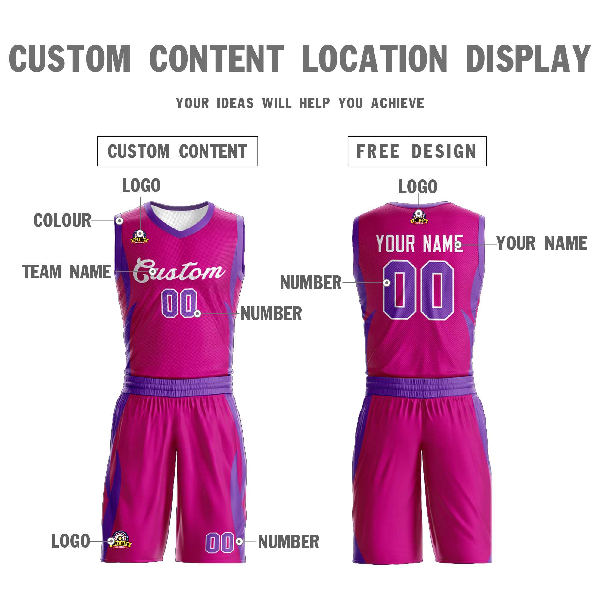 Custom Red Red Classic Kits Mesh Basketball Jersey