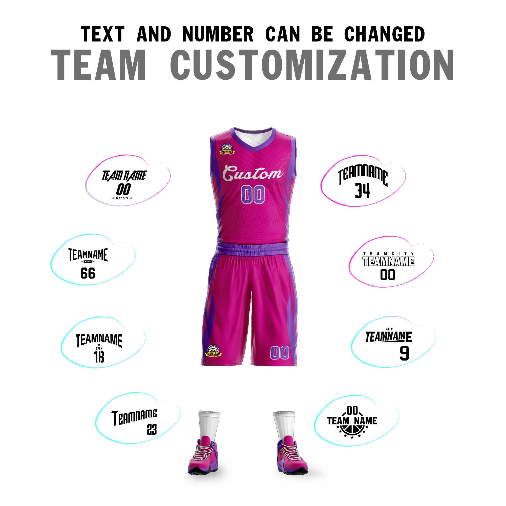 Custom Red Red Classic Kits Mesh Basketball Jersey