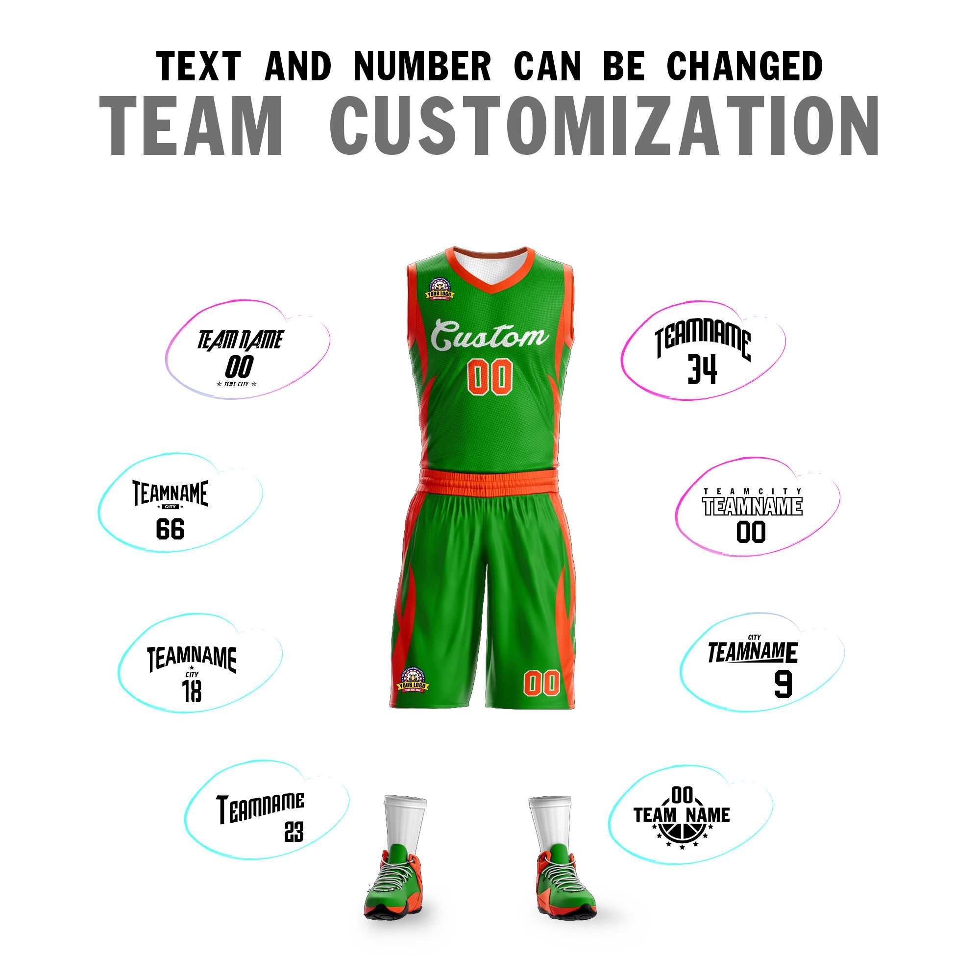 Custom Green Green Classic Kits Mesh Basketball Jersey