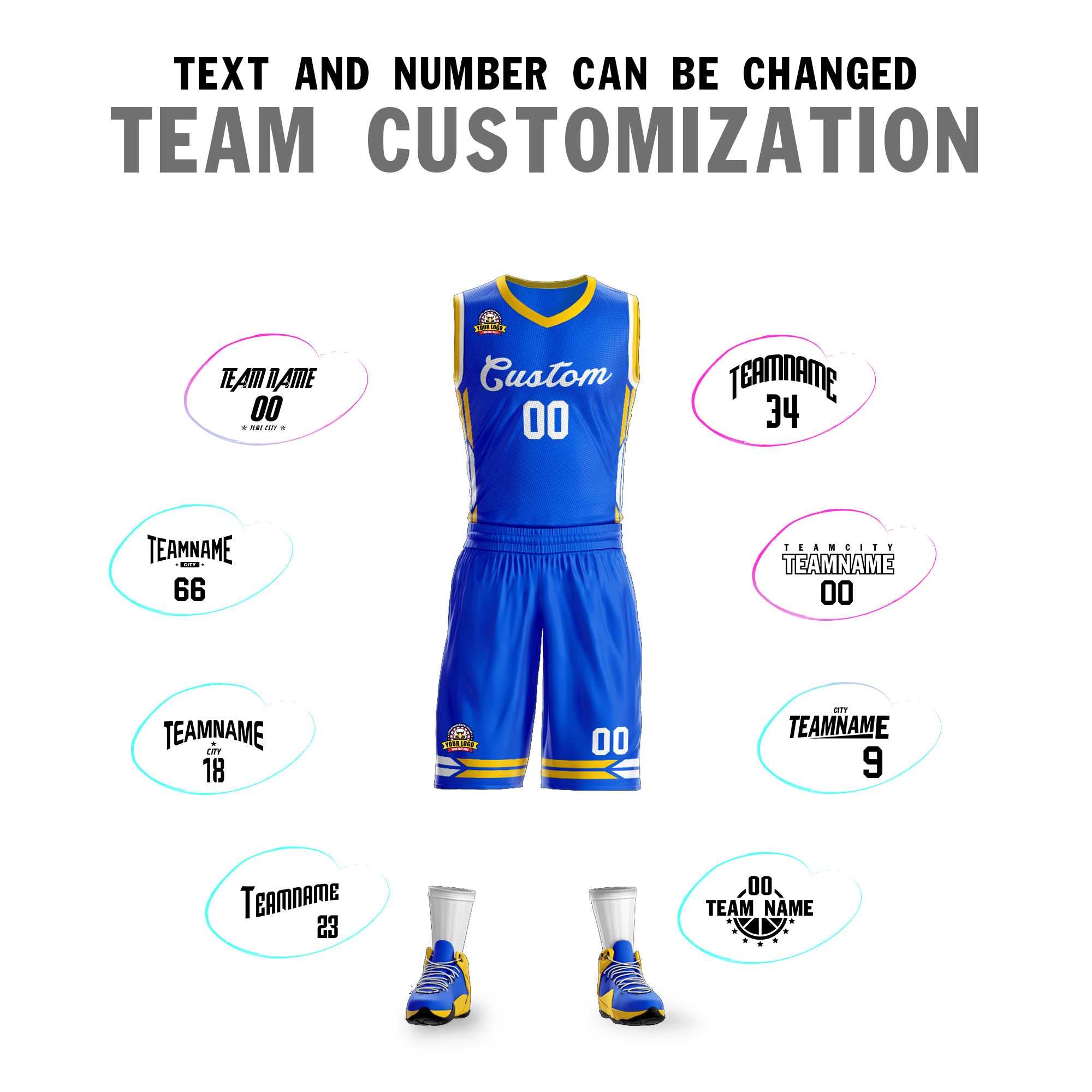 Custom Light Blue White Classic Kits Mesh Basketball Jersey