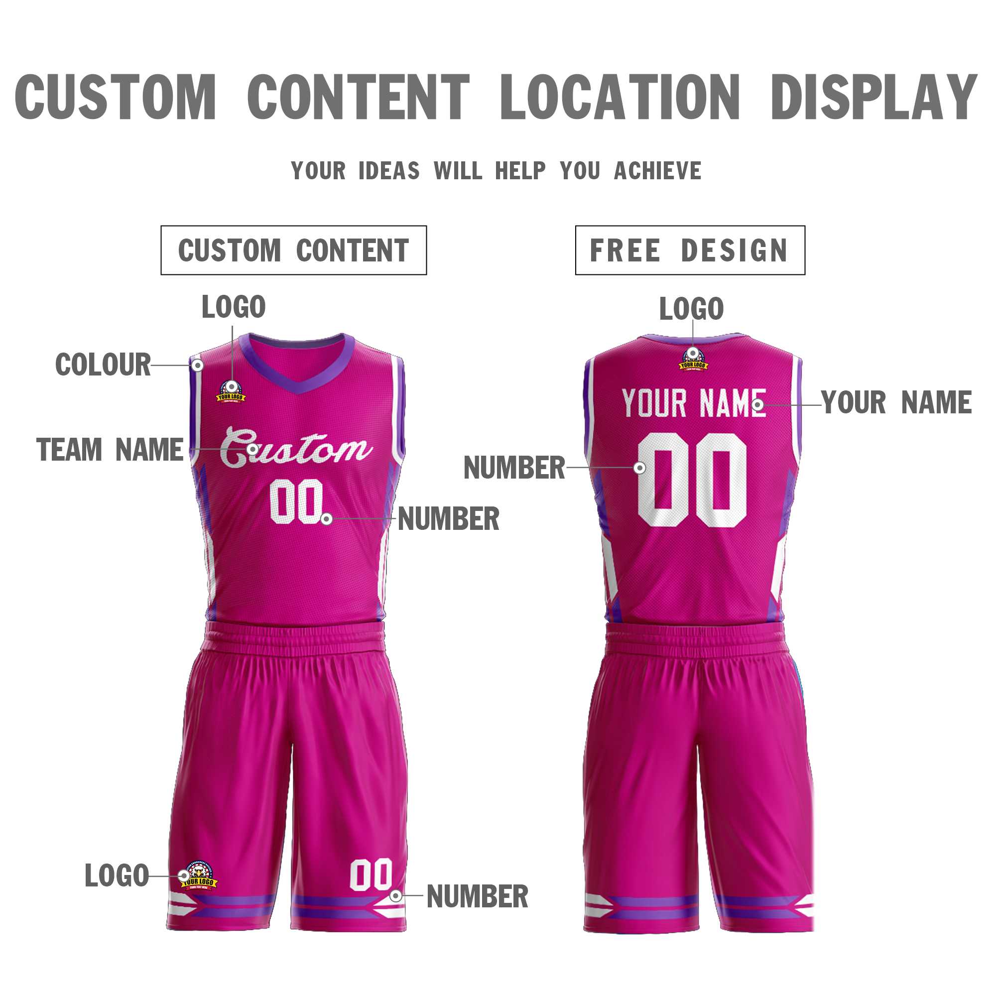 Custom Red Red Classic Kits Mesh Basketball Jersey