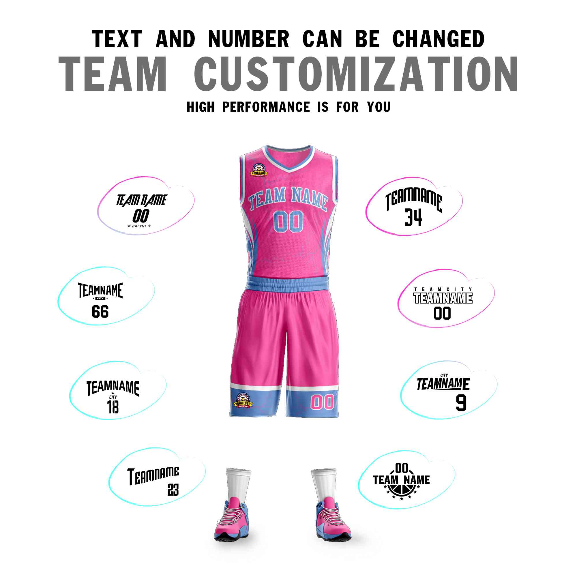 Custom Navy Orange-White Graffiti Pattern kits Lightning Basketball Jersey | KXKSHOP