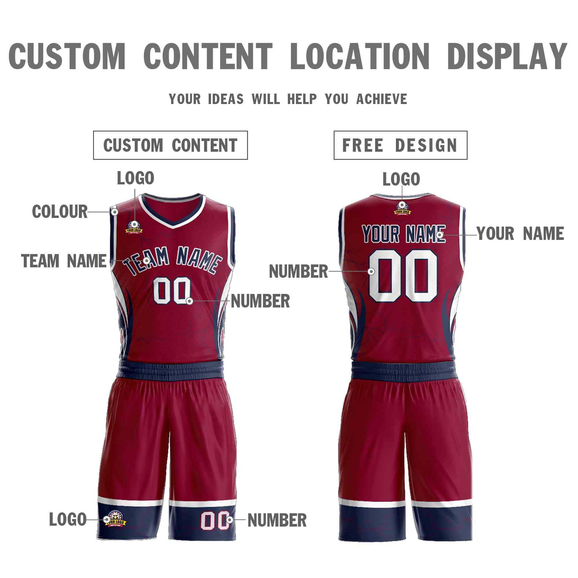 Custom Navy Orange-White Graffiti Pattern kits Lightning Basketball Jersey | KXKSHOP