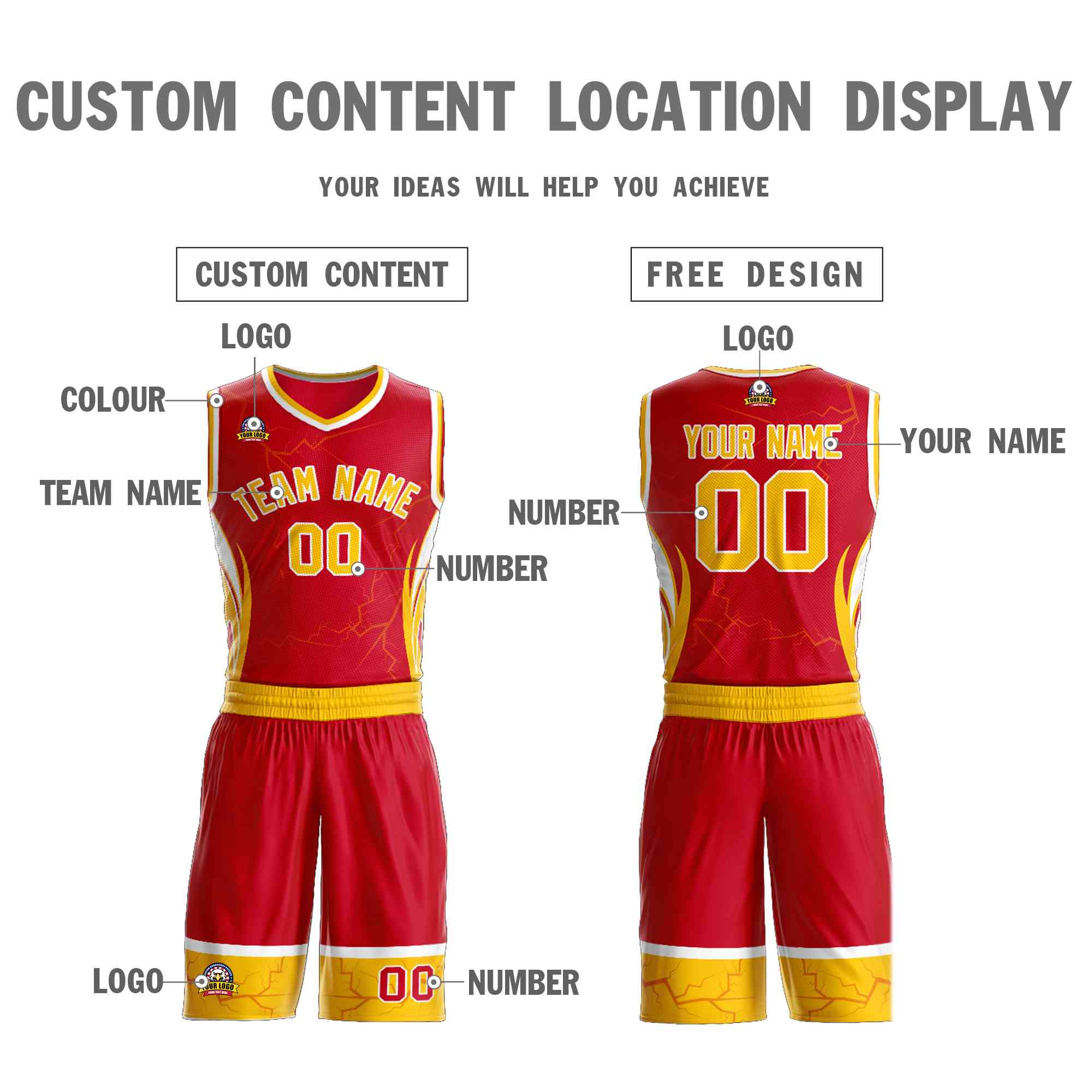 Custom Navy Orange-White Graffiti Pattern kits Lightning Basketball Jersey | KXKSHOP