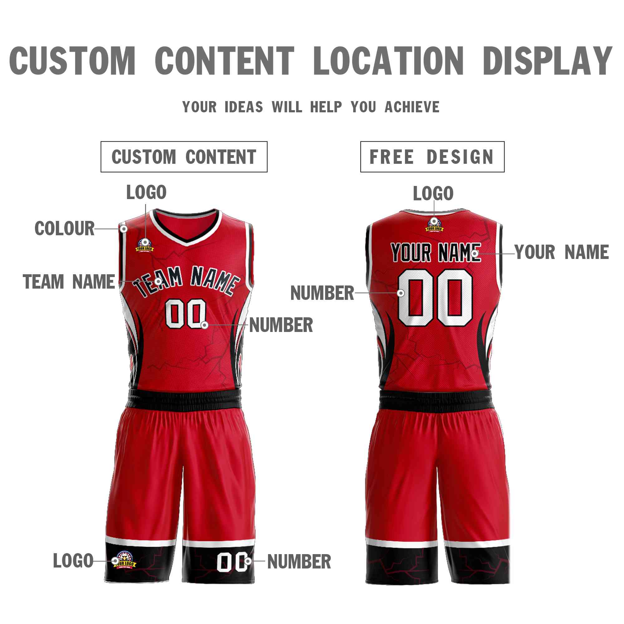 Custom Navy Orange-White Graffiti Pattern kits Lightning Basketball Jersey | KXKSHOP
