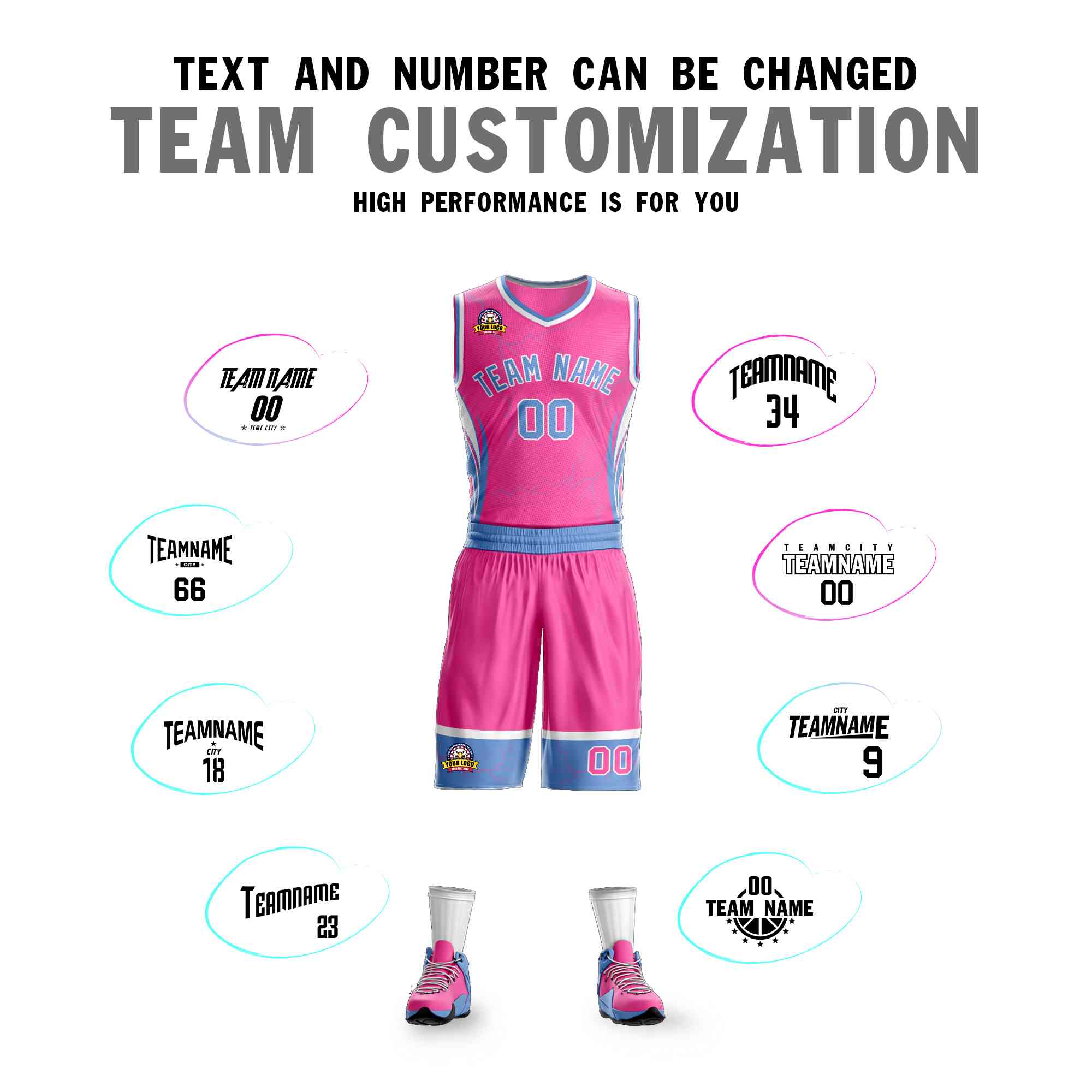 Custom Navy Orange-White Graffiti Pattern kits Lightning Basketball Jersey | KXKSHOP