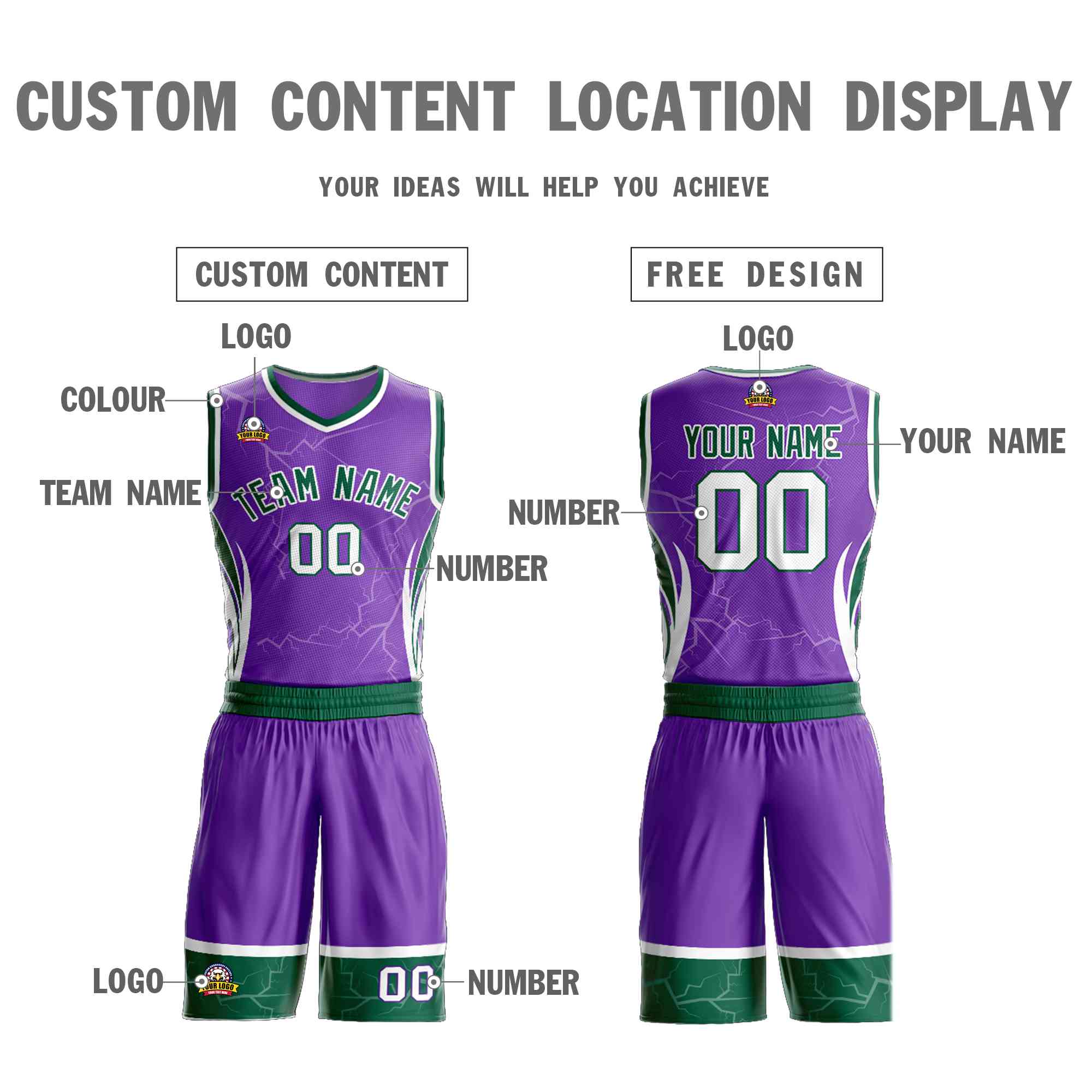 Custom Navy Orange-White Graffiti Pattern kits Lightning Basketball Jersey | KXKSHOP