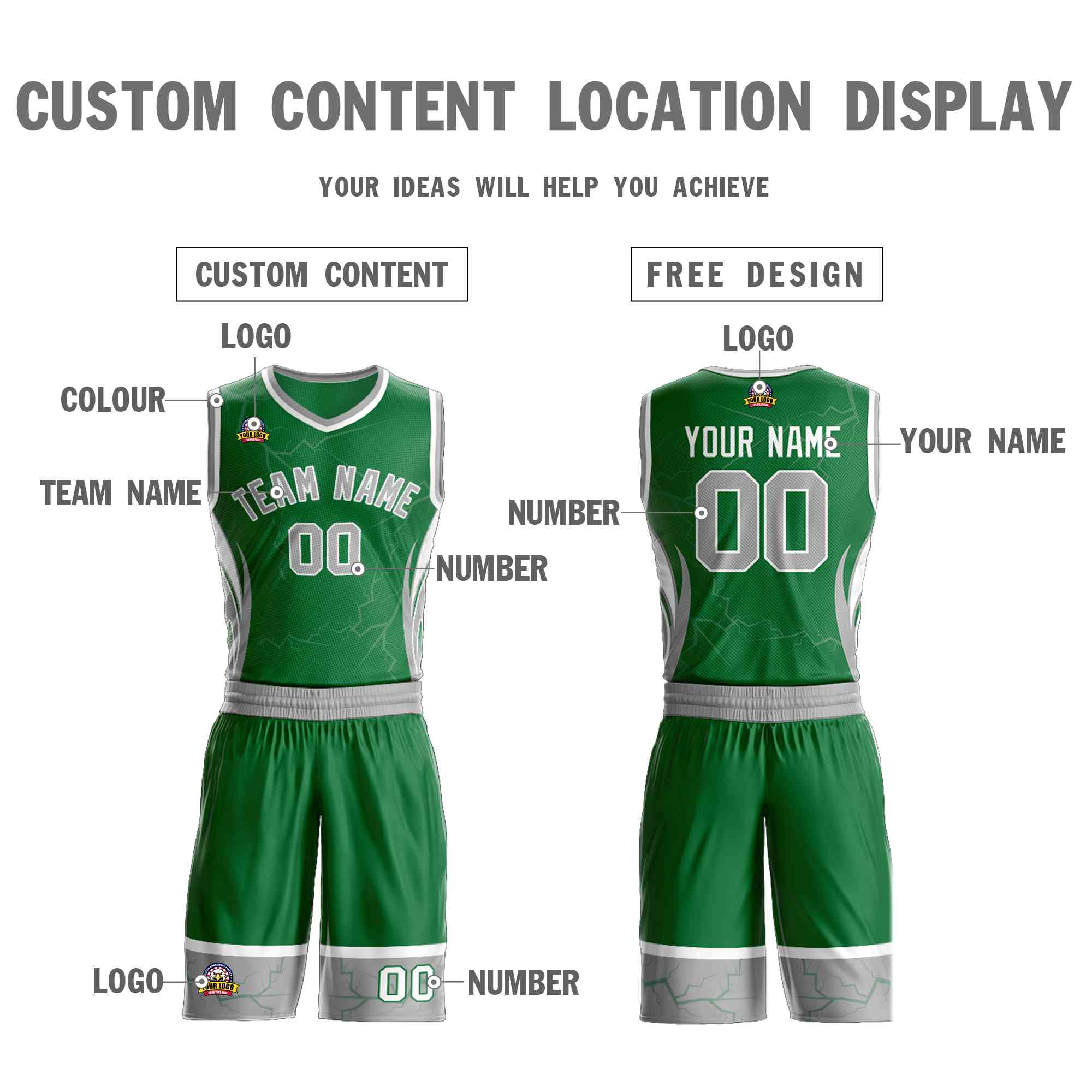 Custom Navy Orange-White Graffiti Pattern kits Lightning Basketball Jersey | KXKSHOP
