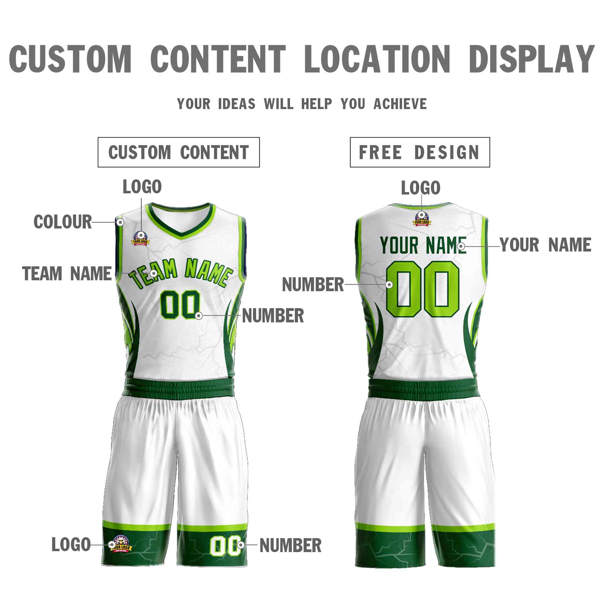 Custom Navy Orange-White Graffiti Pattern kits Lightning Basketball Jersey | KXKSHOP