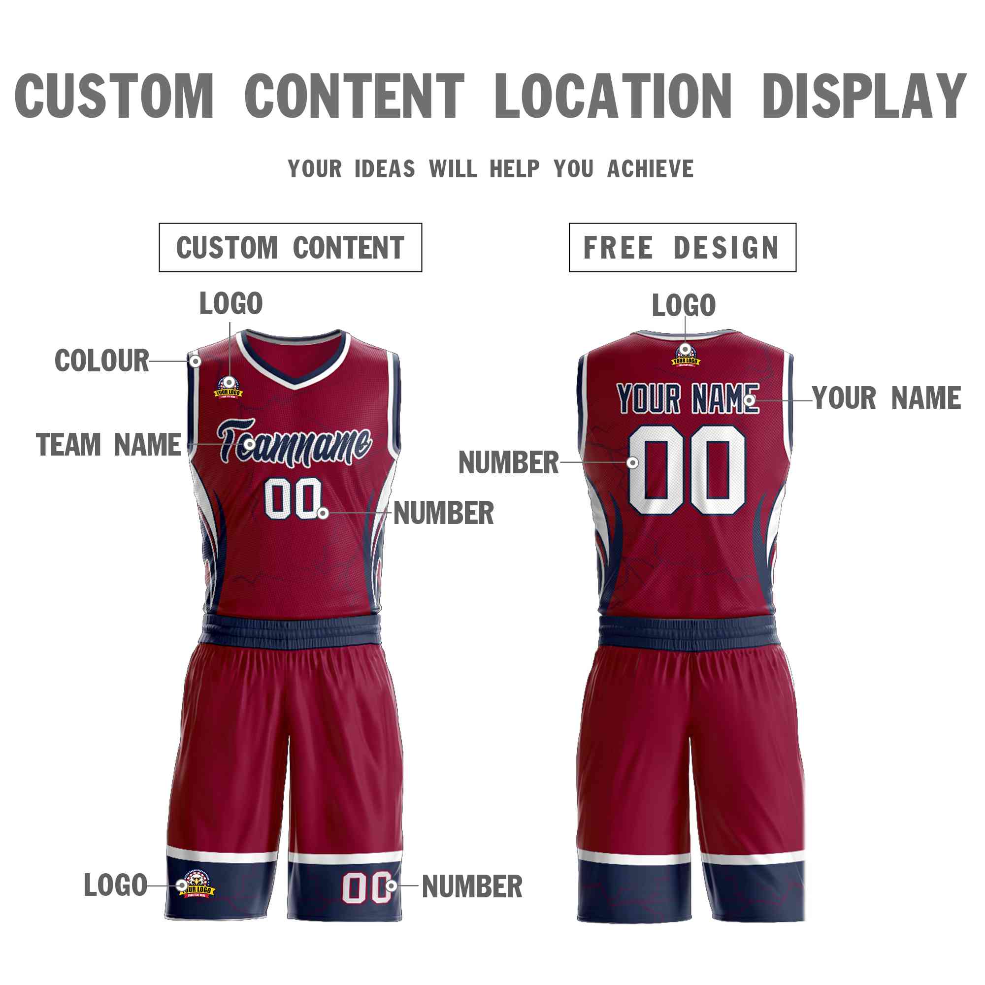 Custom Navy Orange-White Graffiti Pattern kits Lightning Basketball Jersey | KXKSHOP