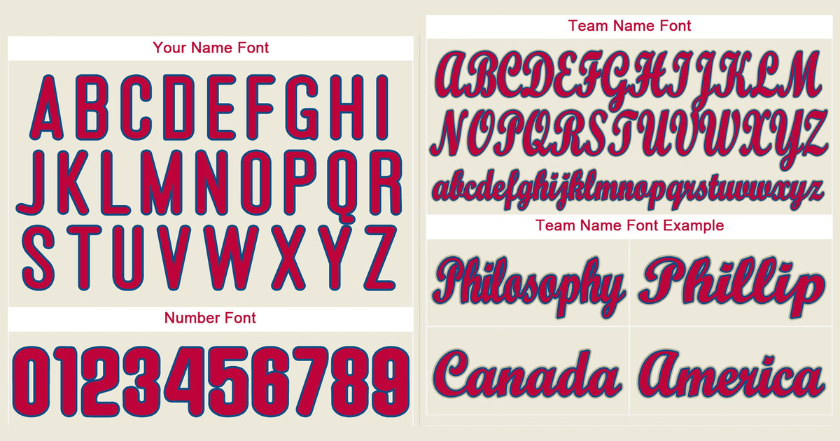 Custom Cream Red-Royal Classic Style Authentic Baseball Jersey