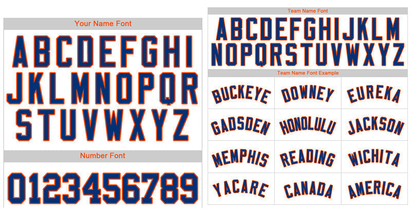 Benutzerdefinierte weiß royal-orange Bull Streifen Mode authentische Baseball Jersey