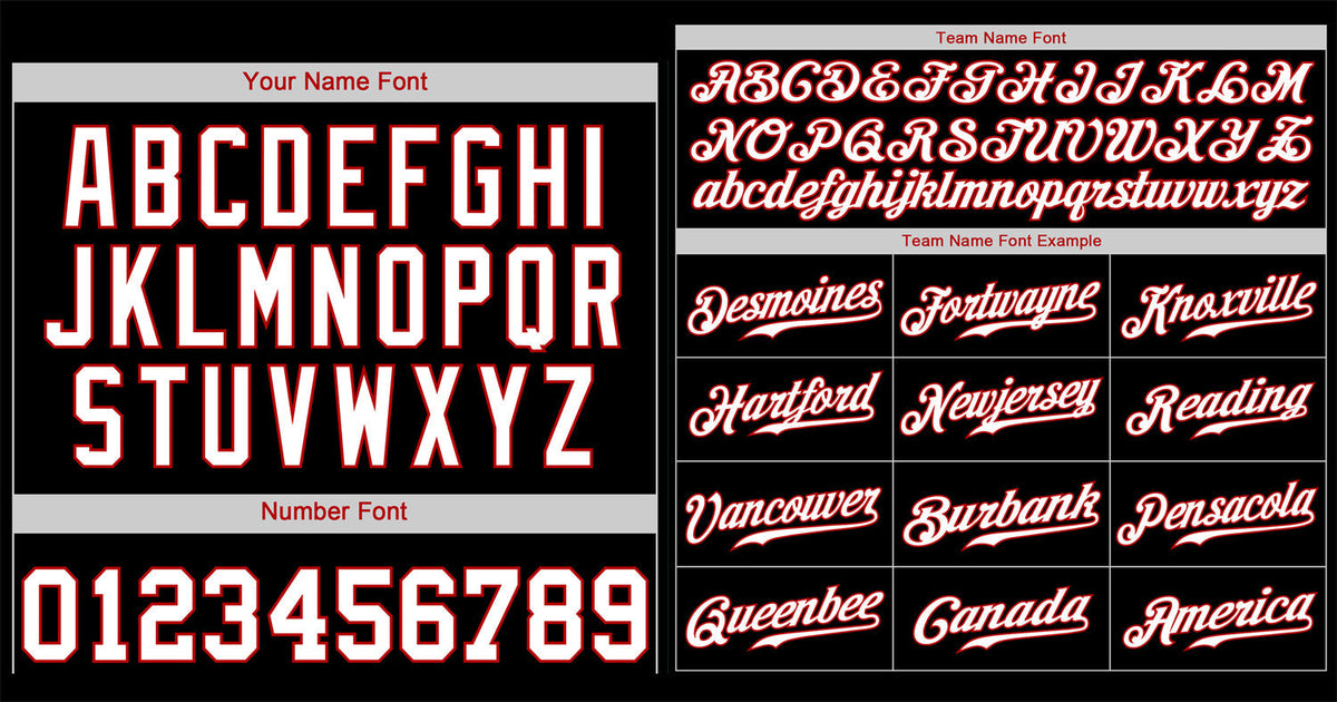 Custom Black White-Red Classic Style Authentic Baseball Jersey