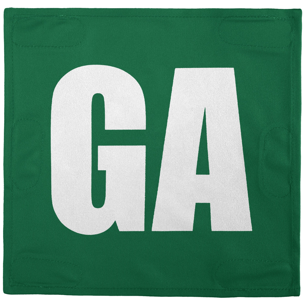 Netball Velcro Patches Set Kelly Green &amp; White