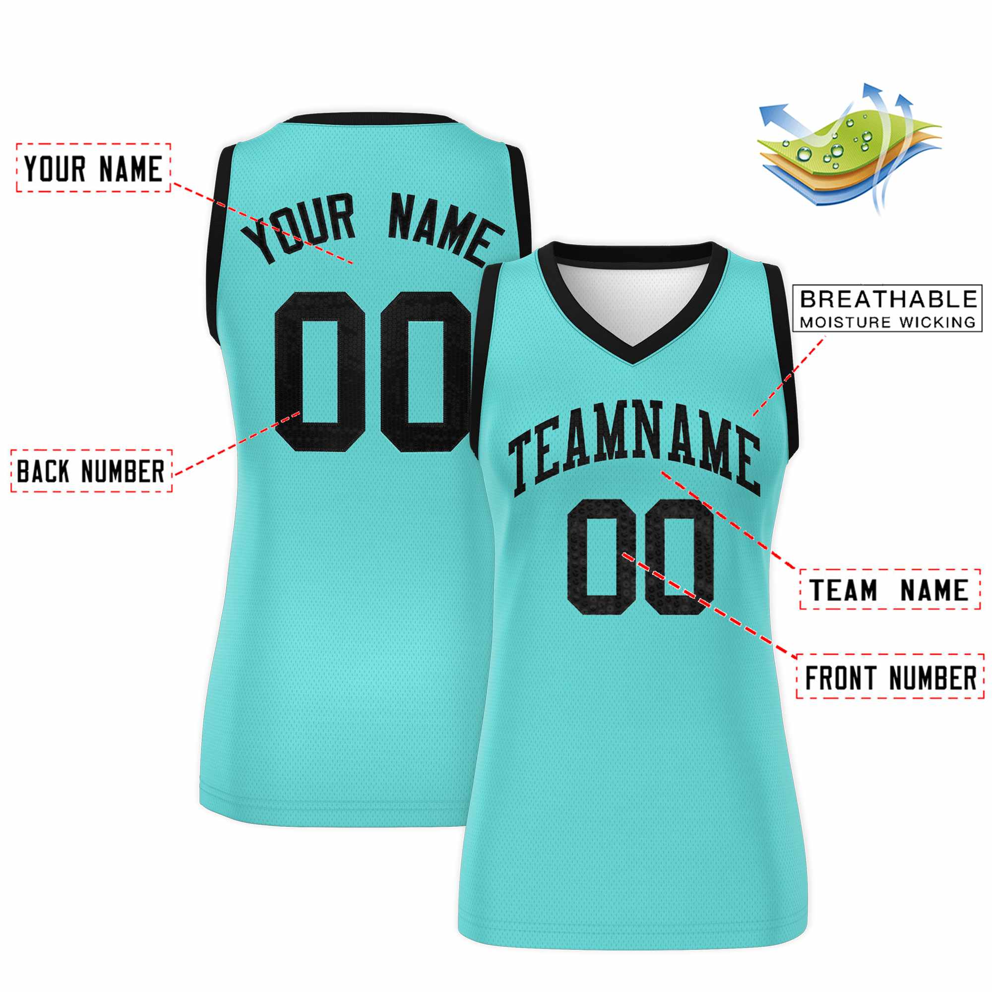 Custom Bright Green Black Women Basketball Jersey Sequined Dress|KXKSHOP