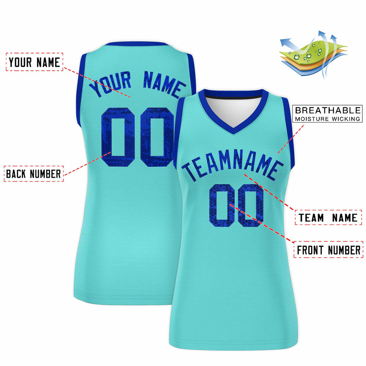 Custom Bright Green Royal Women Basketball Jersey Sequined Dress|KXKSHOP