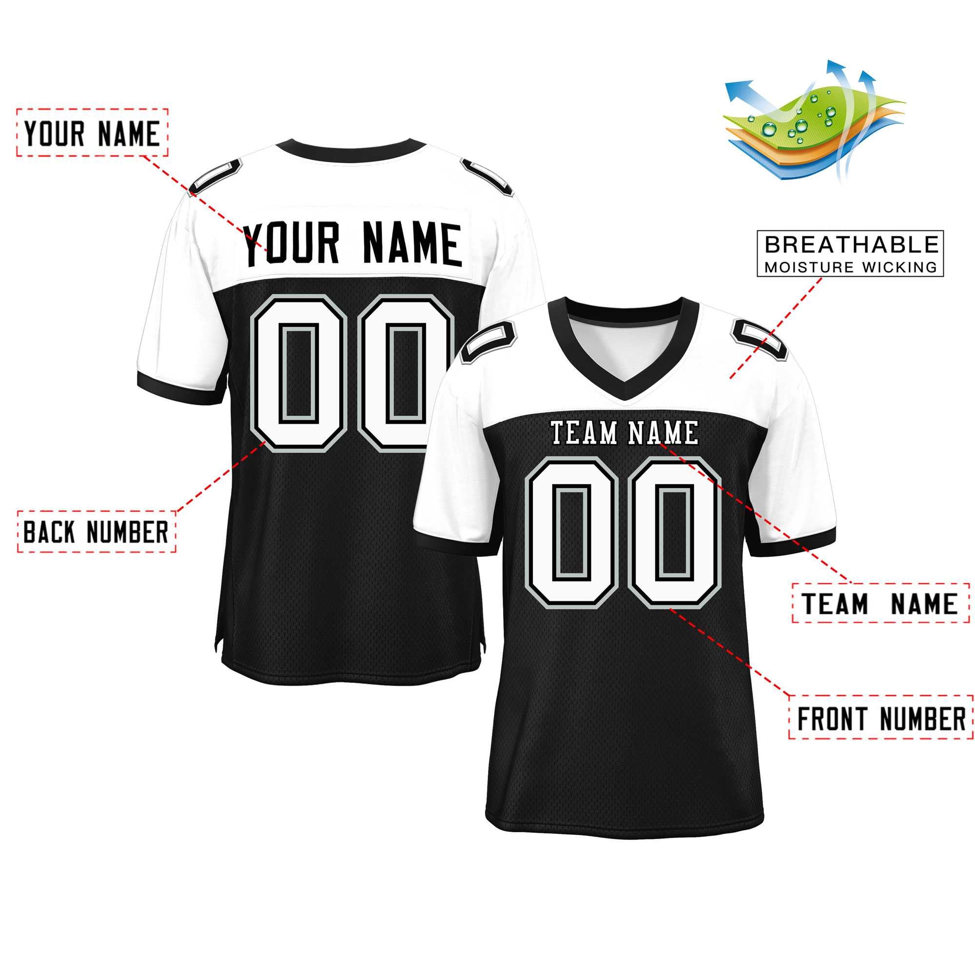 Custom Red Navy-White Classic Style Mesh American Football Jersey | KXKSHOP