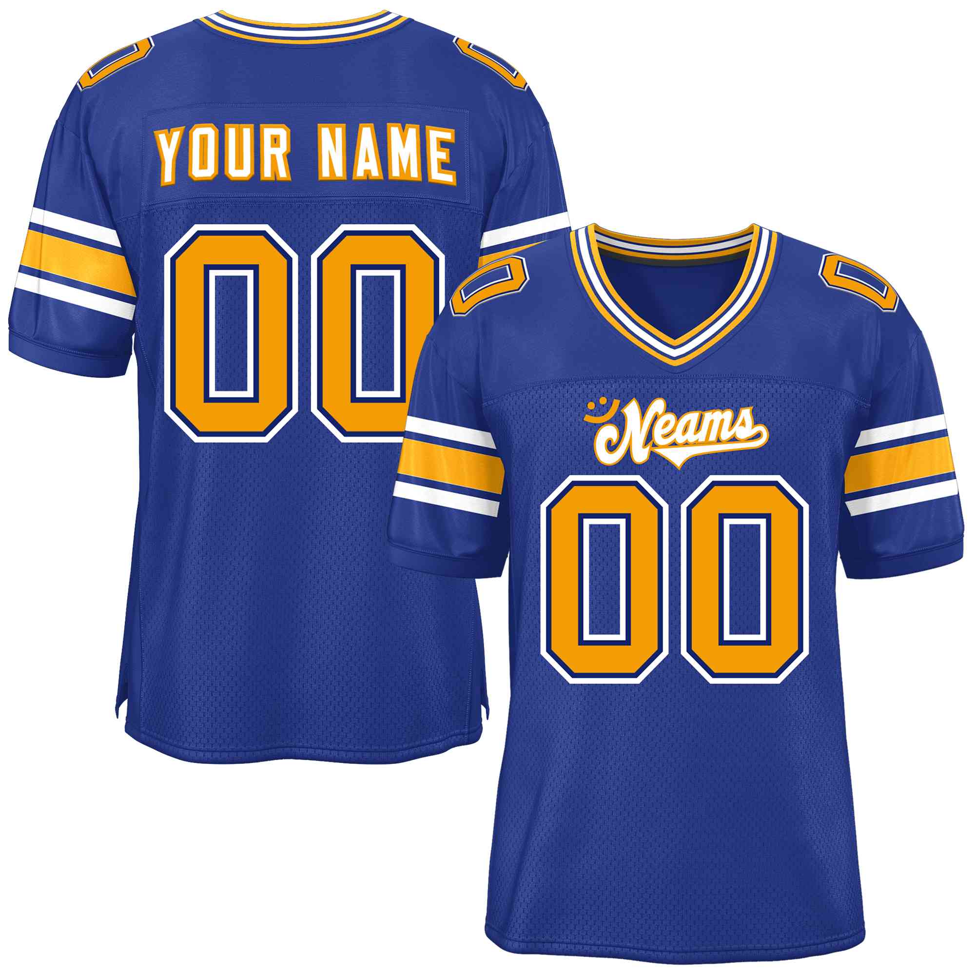 Custom Red Navy-White Classic Style Mesh American Football Jersey | KXKSHOP
