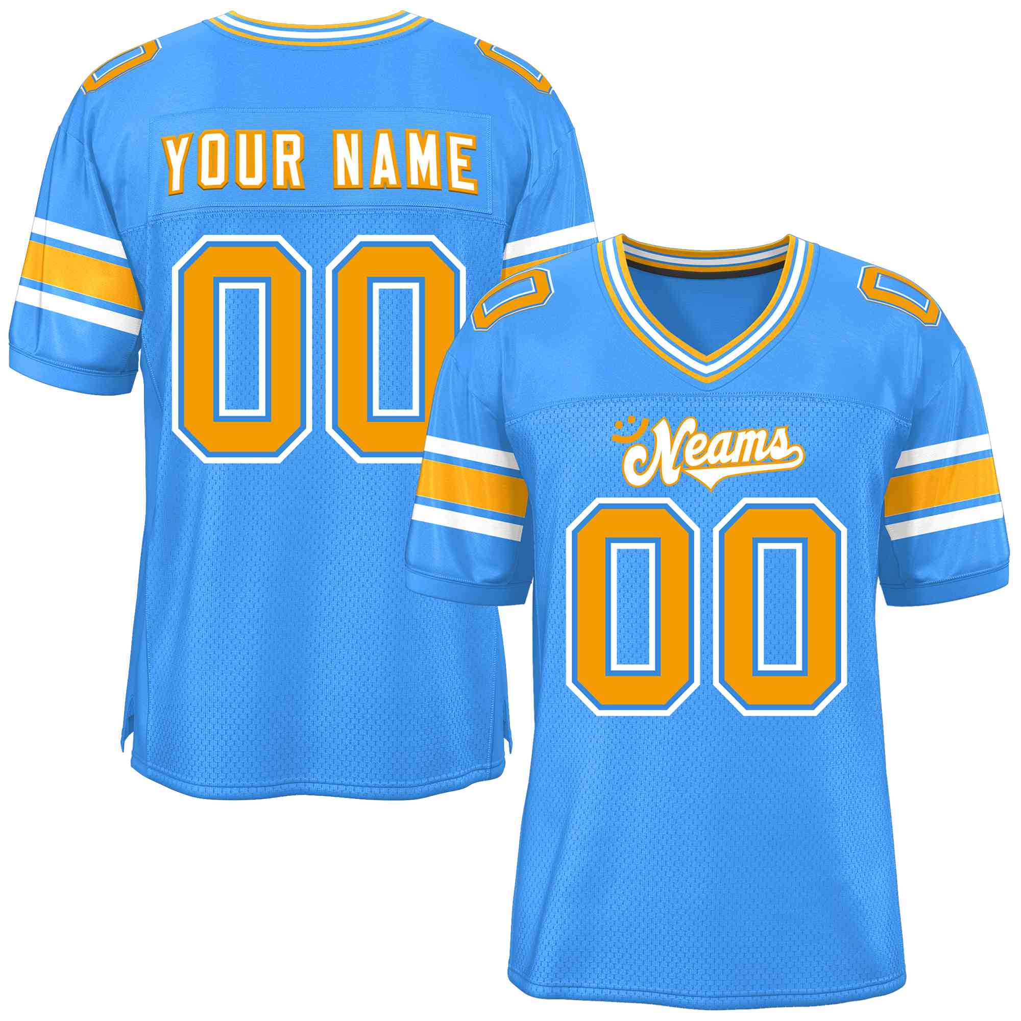 Custom Red Navy-White Classic Style Mesh American Football Jersey | KXKSHOP