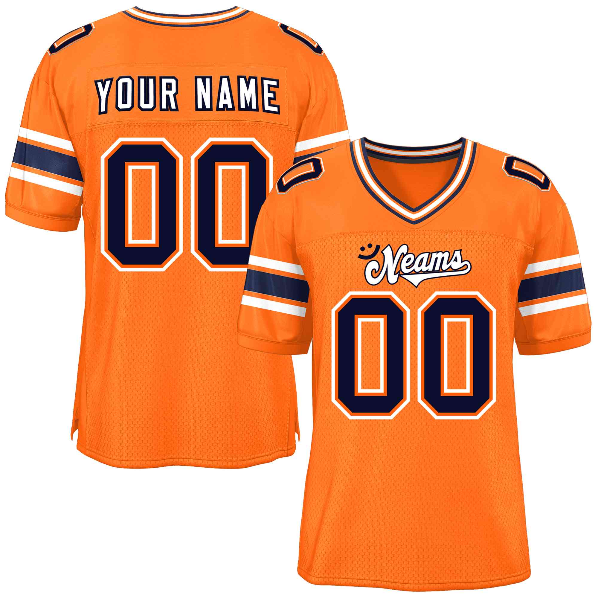 Custom Red Navy-White Classic Style Mesh American Football Jersey | KXKSHOP