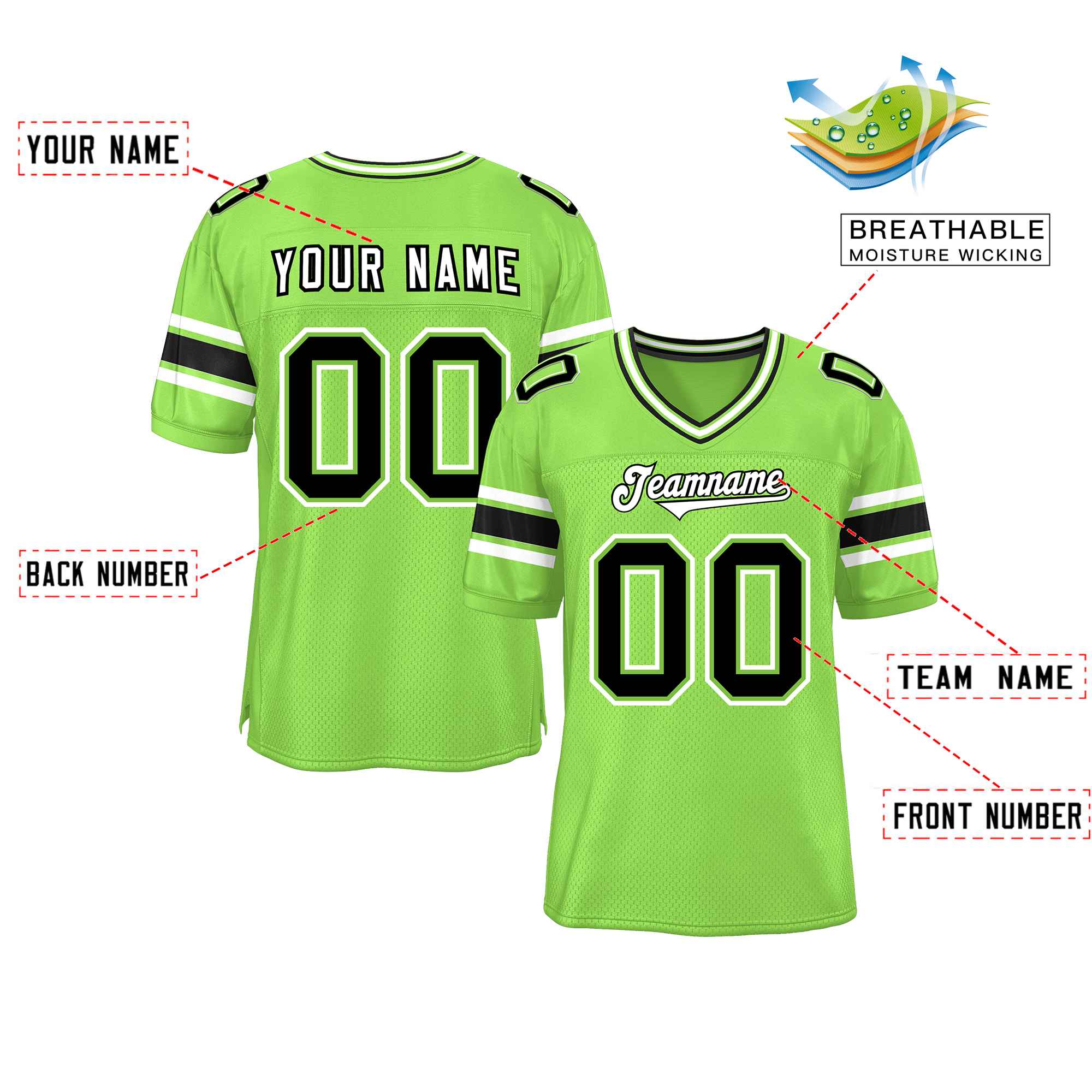 Custom Red Navy-White Classic Style Mesh American Football Jersey | KXKSHOP