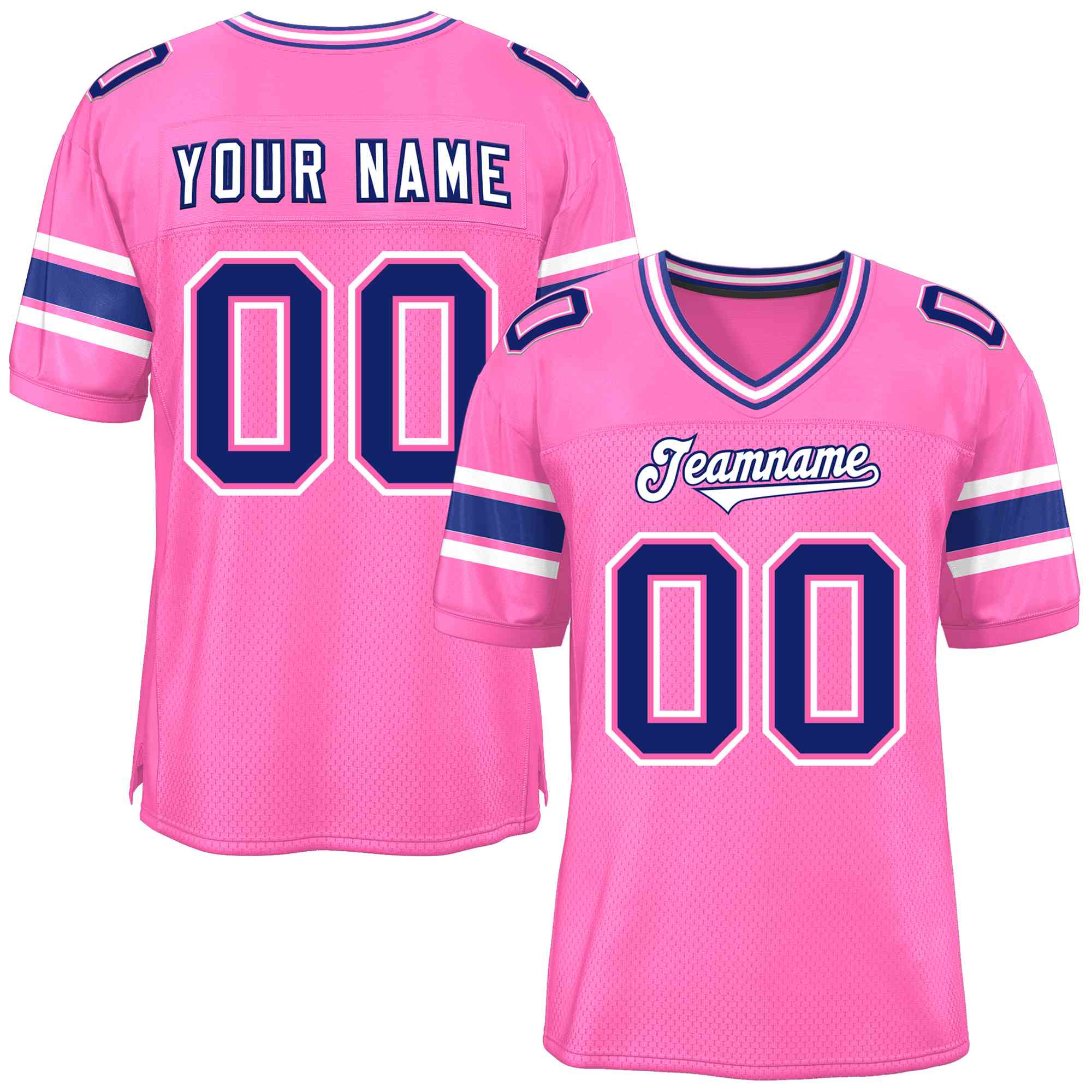 Custom Red Navy-White Classic Style Mesh American Football Jersey | KXKSHOP