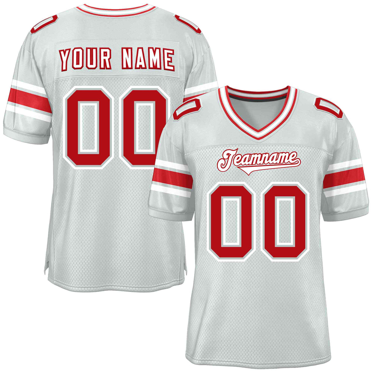 Custom Red Navy-White Classic Style Mesh American Football Jersey | KXKSHOP