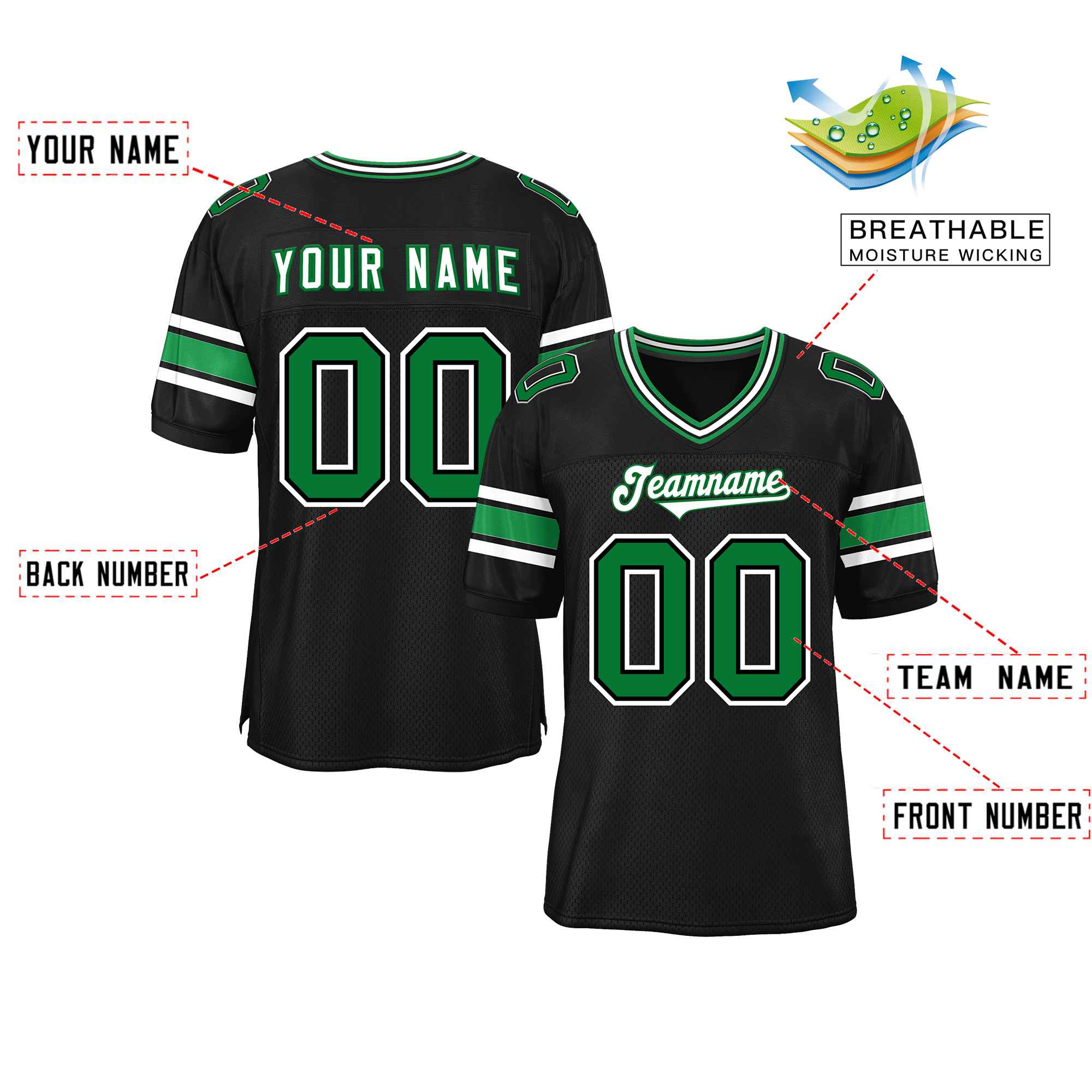 Custom Red Navy-White Classic Style Mesh American Football Jersey | KXKSHOP