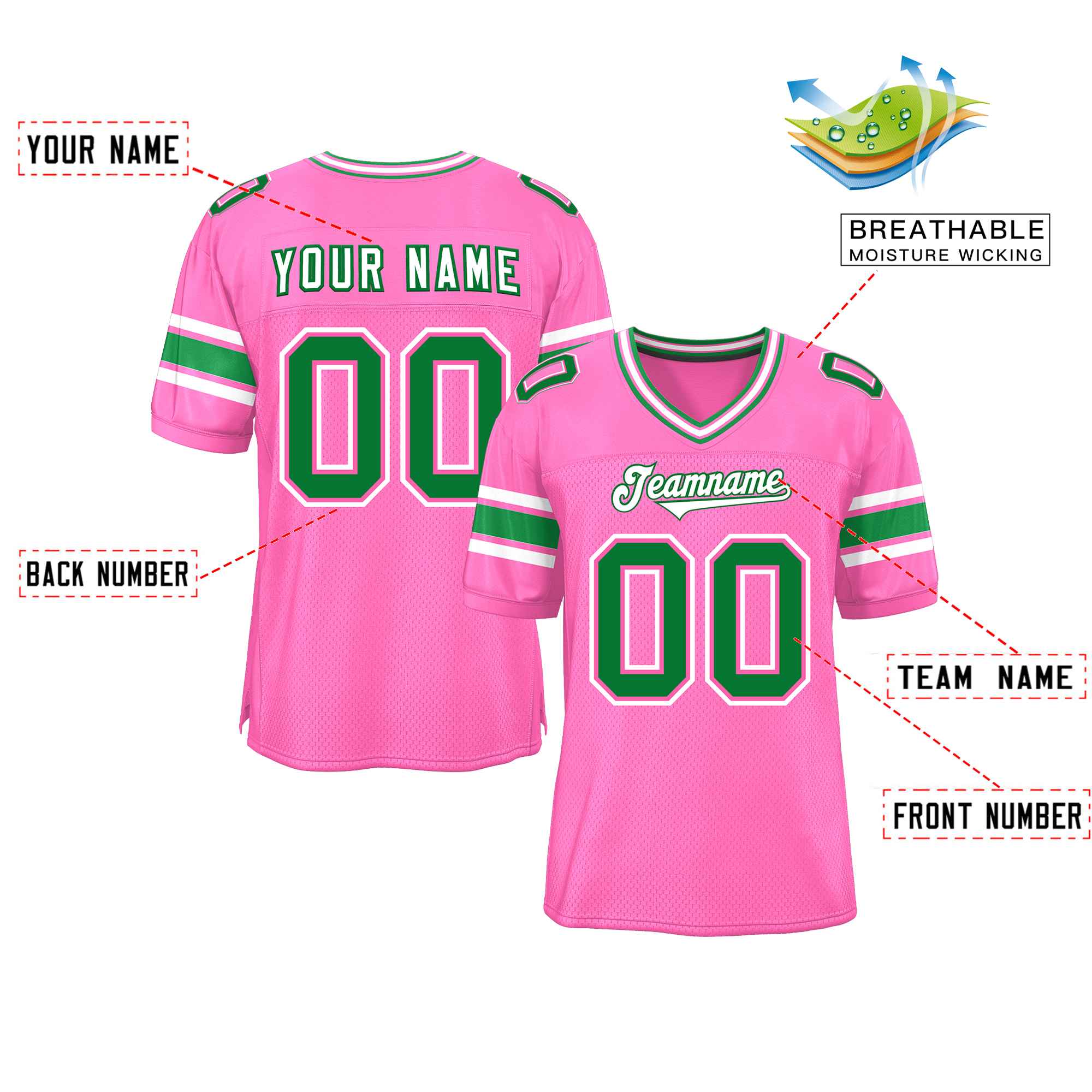 Custom Red Navy-White Classic Style Mesh American Football Jersey | KXKSHOP