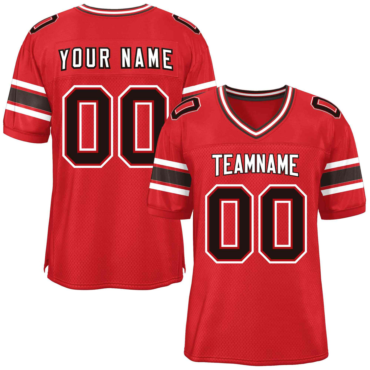 Custom Red Navy-White Classic Style Mesh American Football Jersey | KXKSHOP
