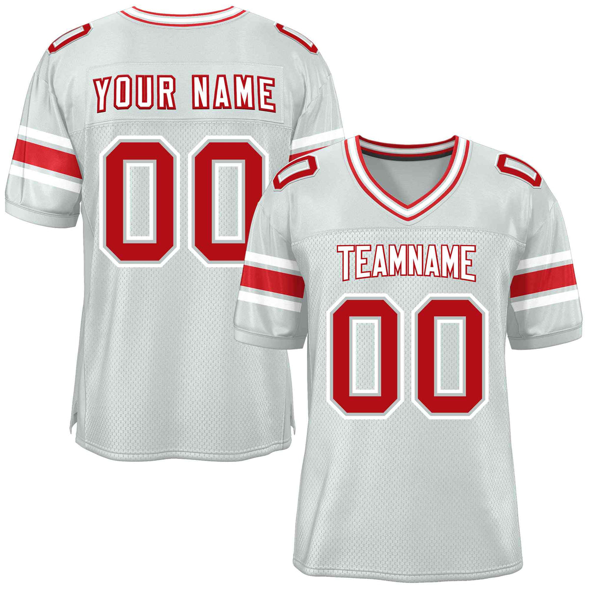 Custom Red Navy-White Classic Style Mesh American Football Jersey | KXKSHOP