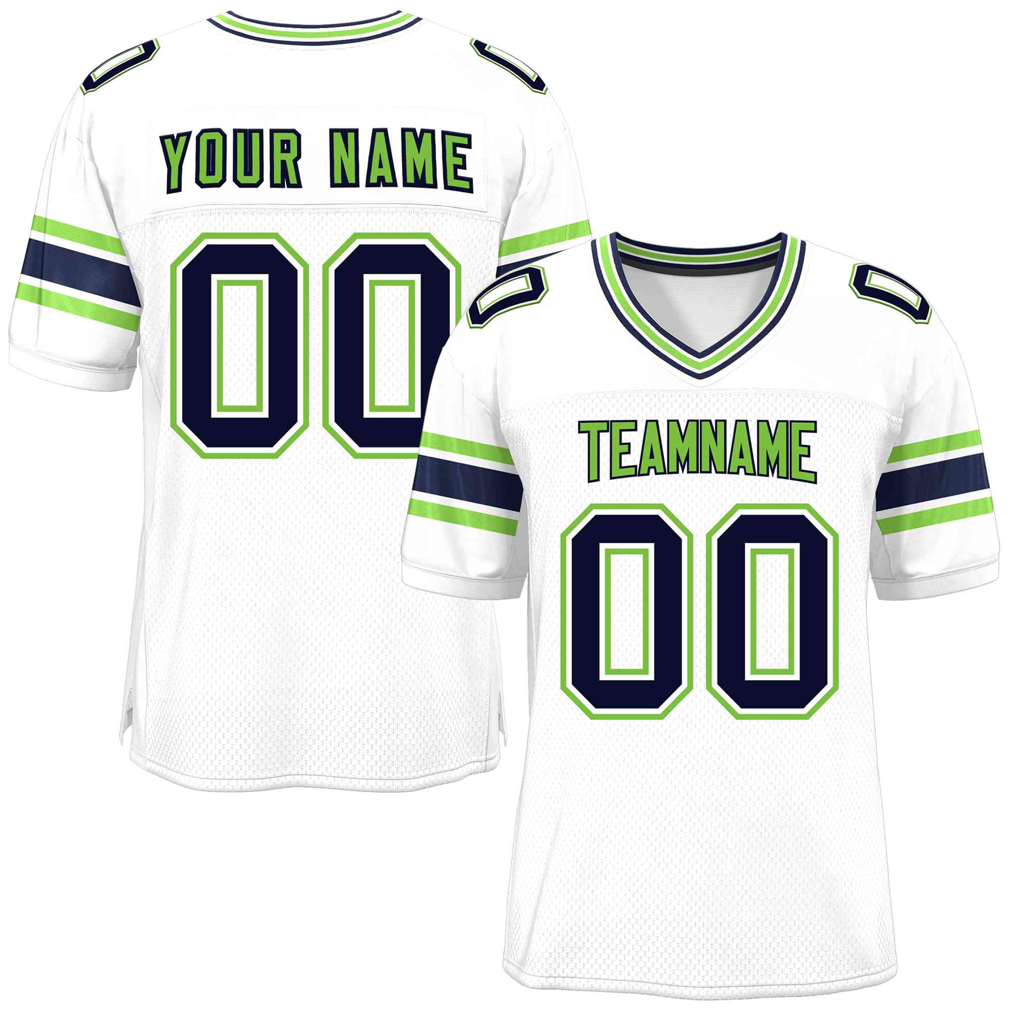 Custom Red Navy-White Classic Style Mesh American Football Jersey | KXKSHOP