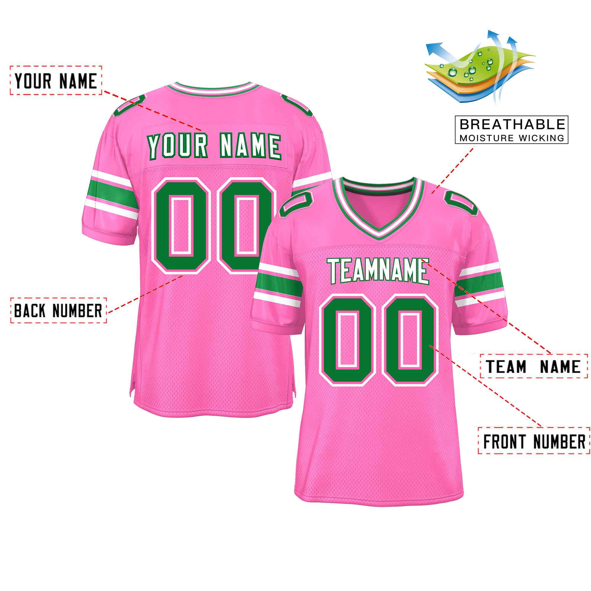 Custom Red Navy-White Classic Style Mesh American Football Jersey | KXKSHOP