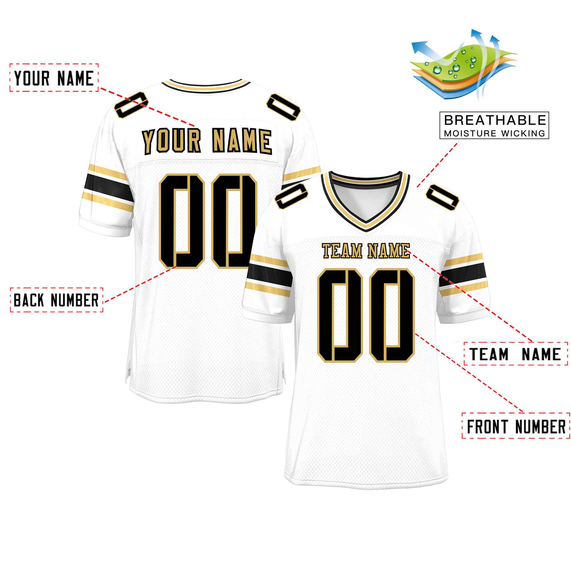 Custom Red Navy-White Classic Style Mesh American Football Jersey | KXKSHOP