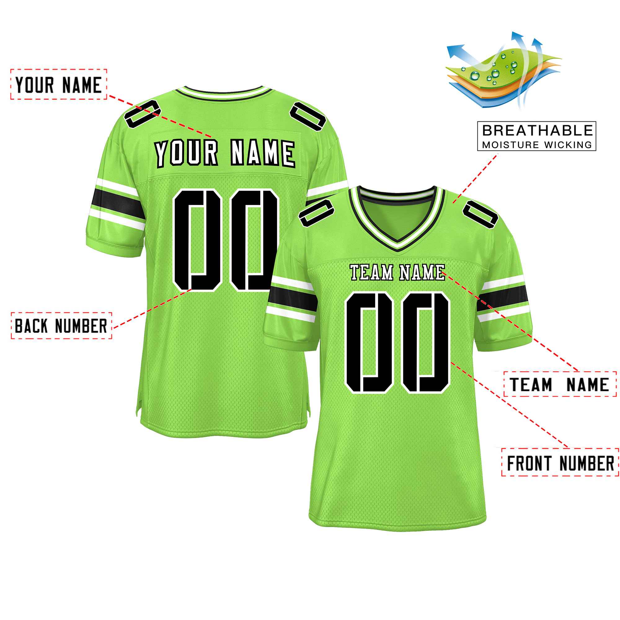 Custom Red Navy-White Classic Style Mesh American Football Jersey | KXKSHOP