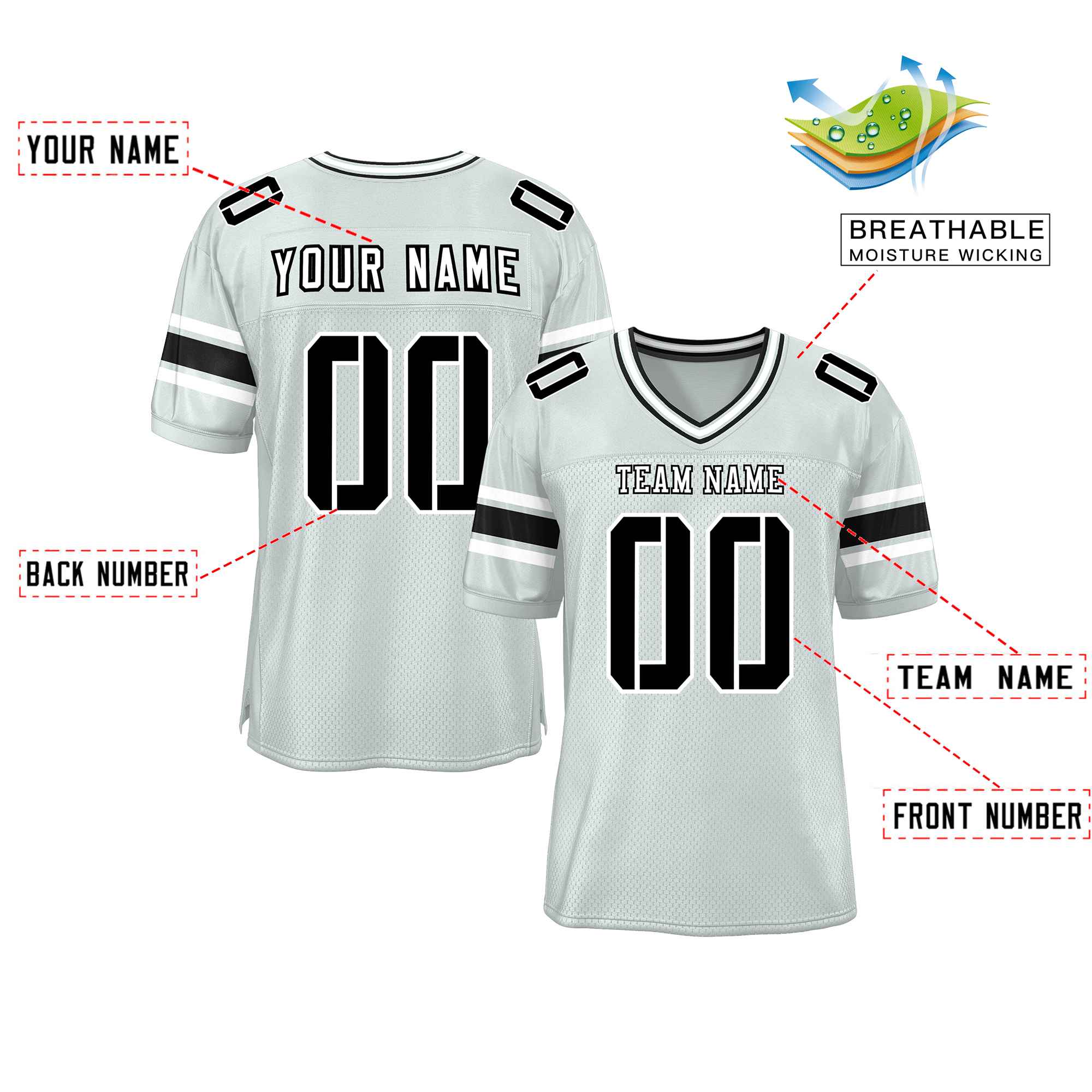Custom Red Navy-White Classic Style Mesh American Football Jersey | KXKSHOP