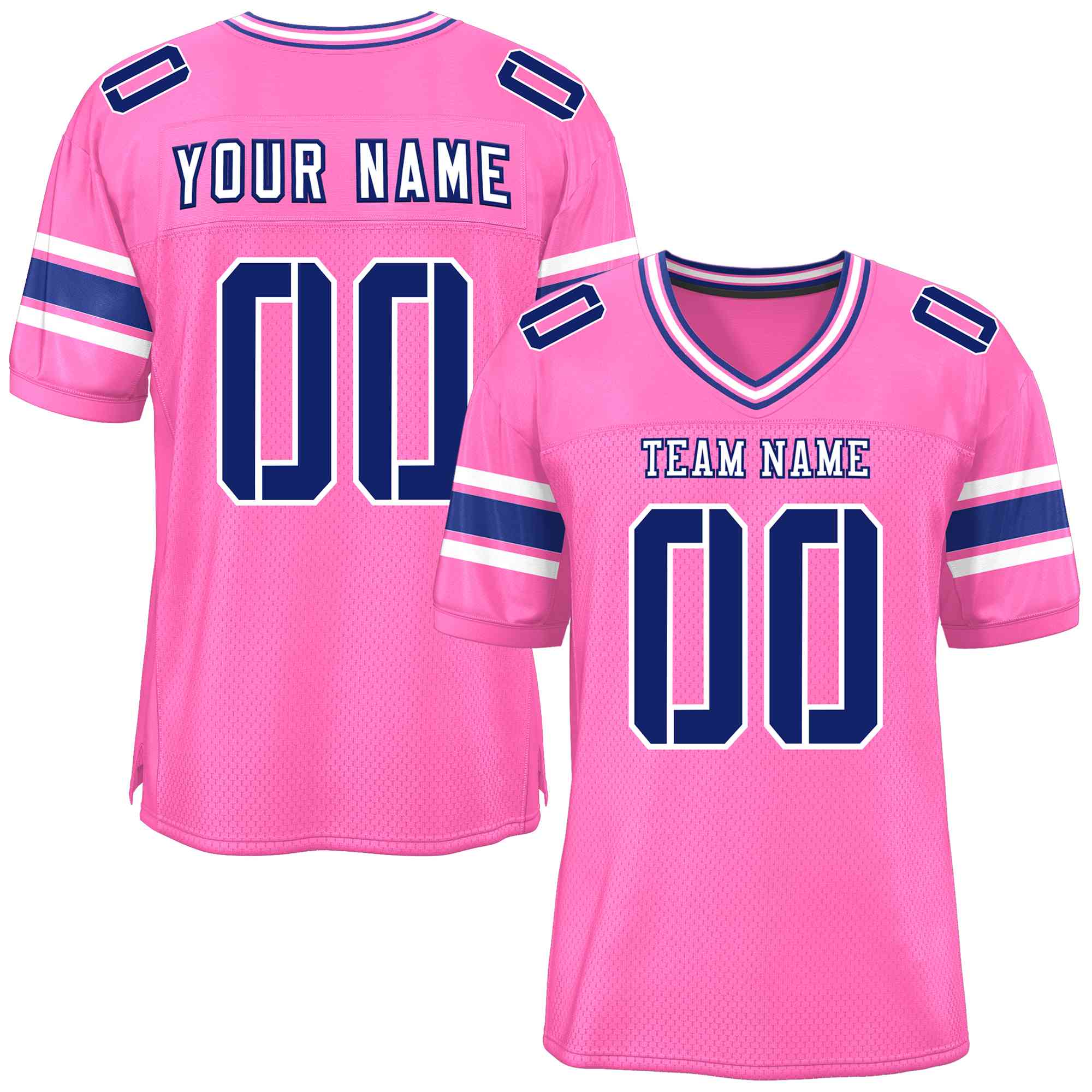 Custom Red Navy-White Classic Style Mesh American Football Jersey | KXKSHOP