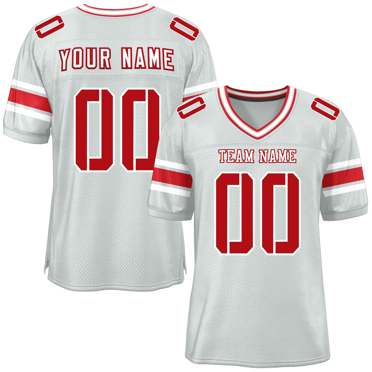 Custom Red Navy-White Classic Style Mesh American Football Jersey | KXKSHOP