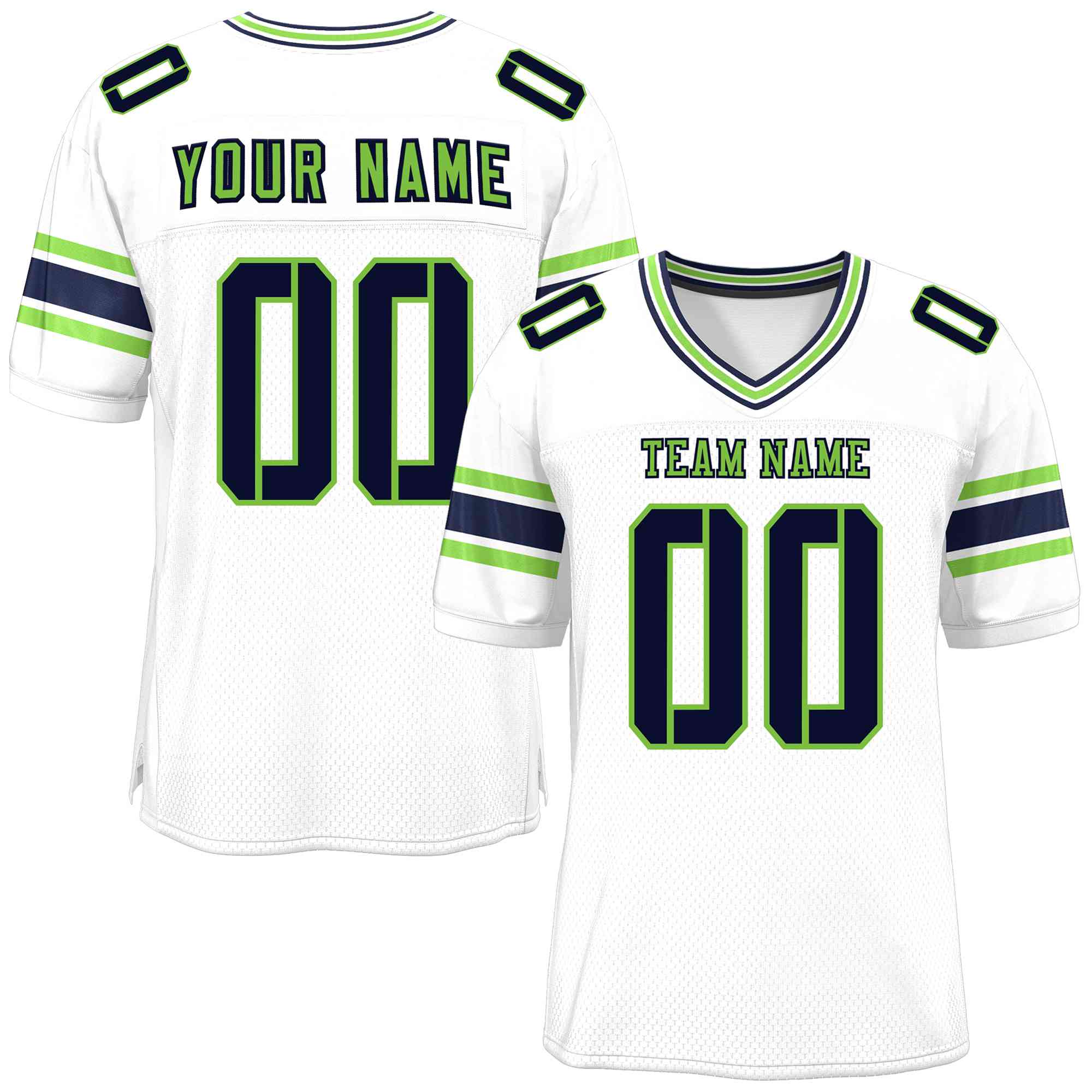 Custom Red Navy-White Classic Style Mesh American Football Jersey | KXKSHOP