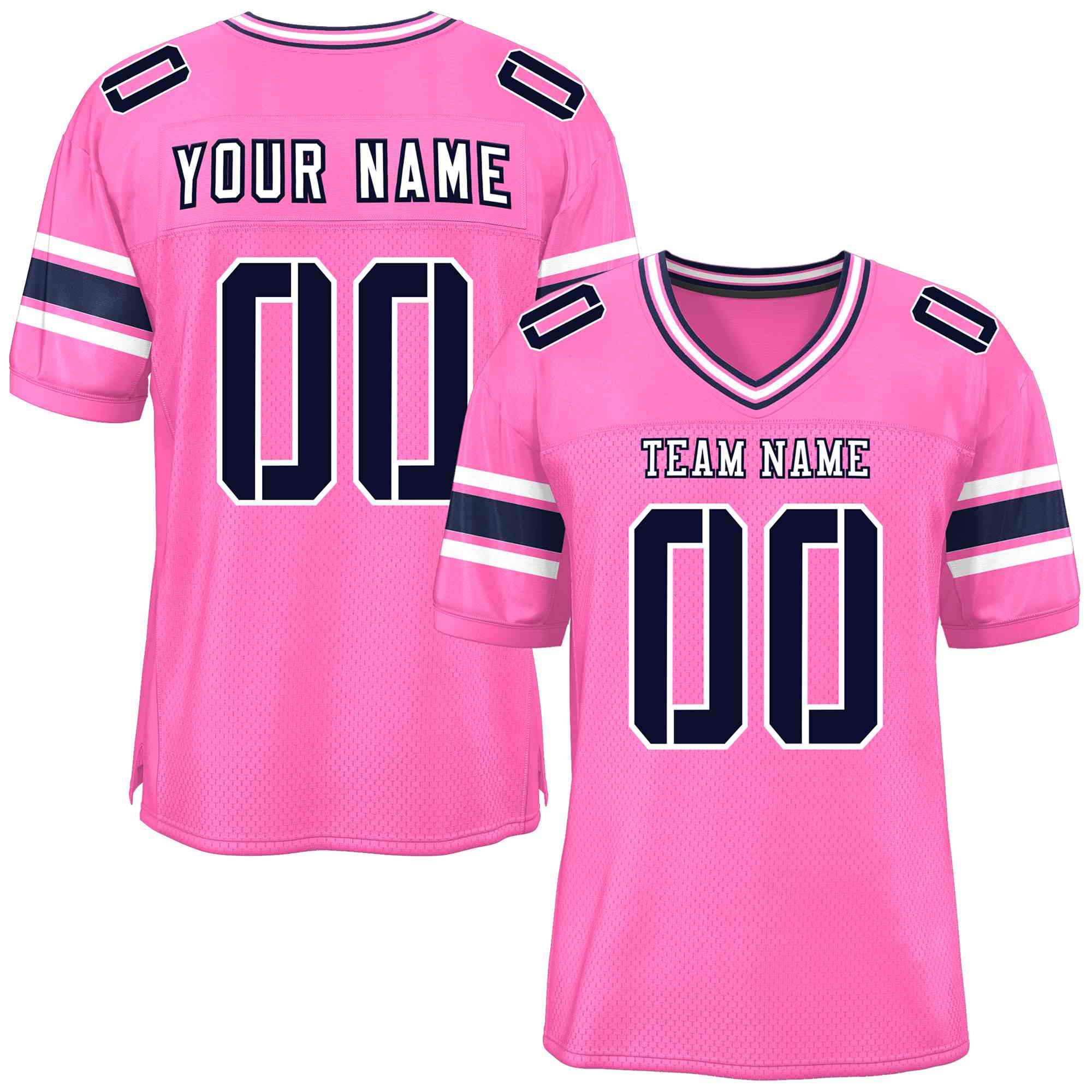 Custom Red Navy-White Classic Style Mesh American Football Jersey | KXKSHOP