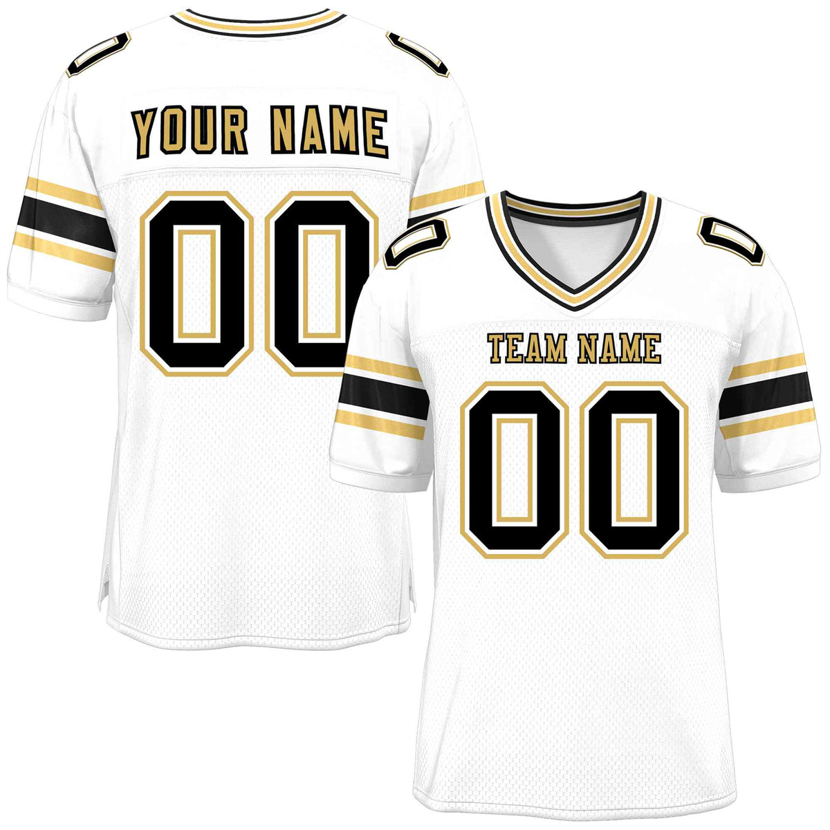Custom White Personalized Classic American Football Jersey | KXKSHOP